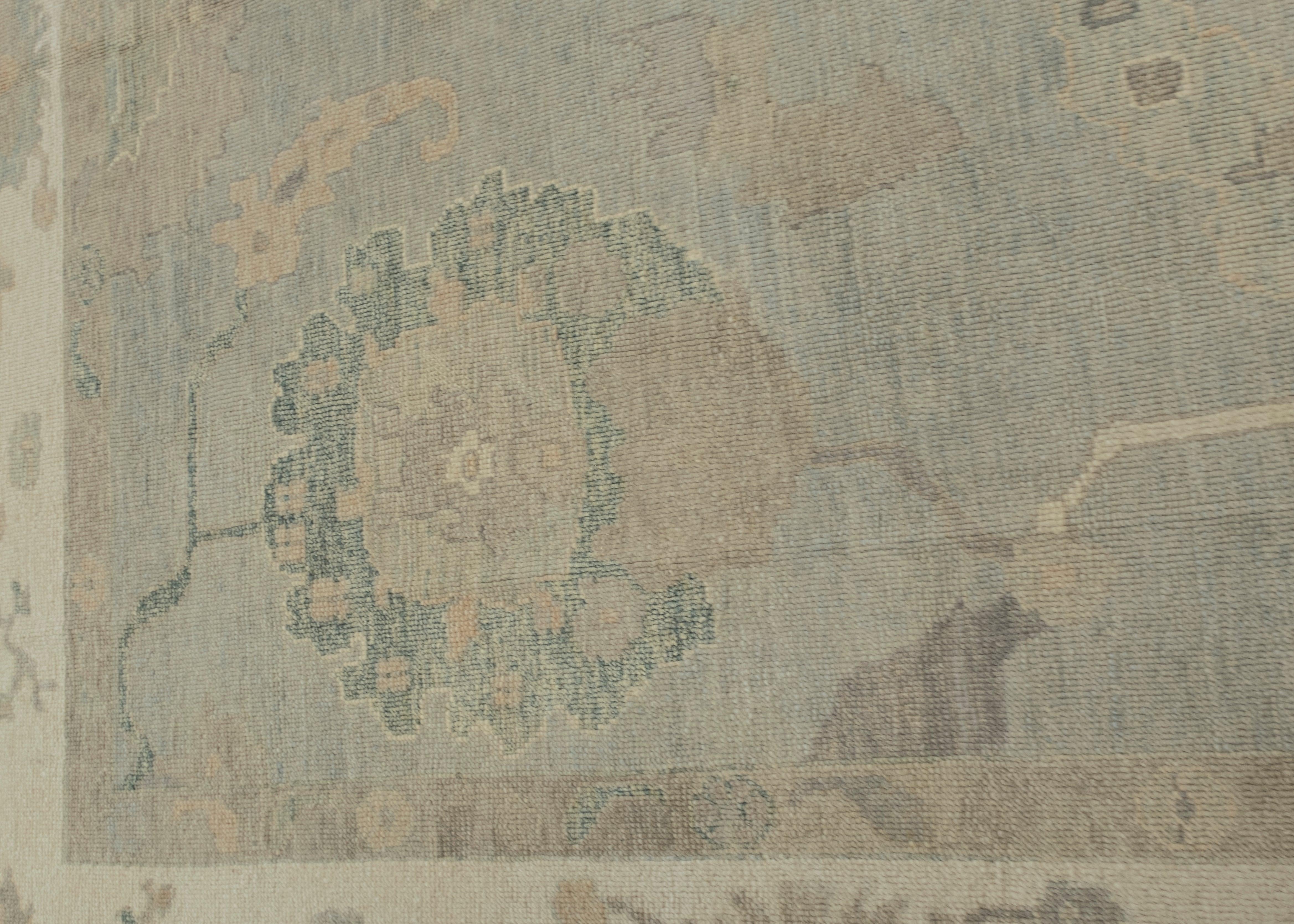 Alfombra Turca Oushak Oriental Hecha a Mano 9'11