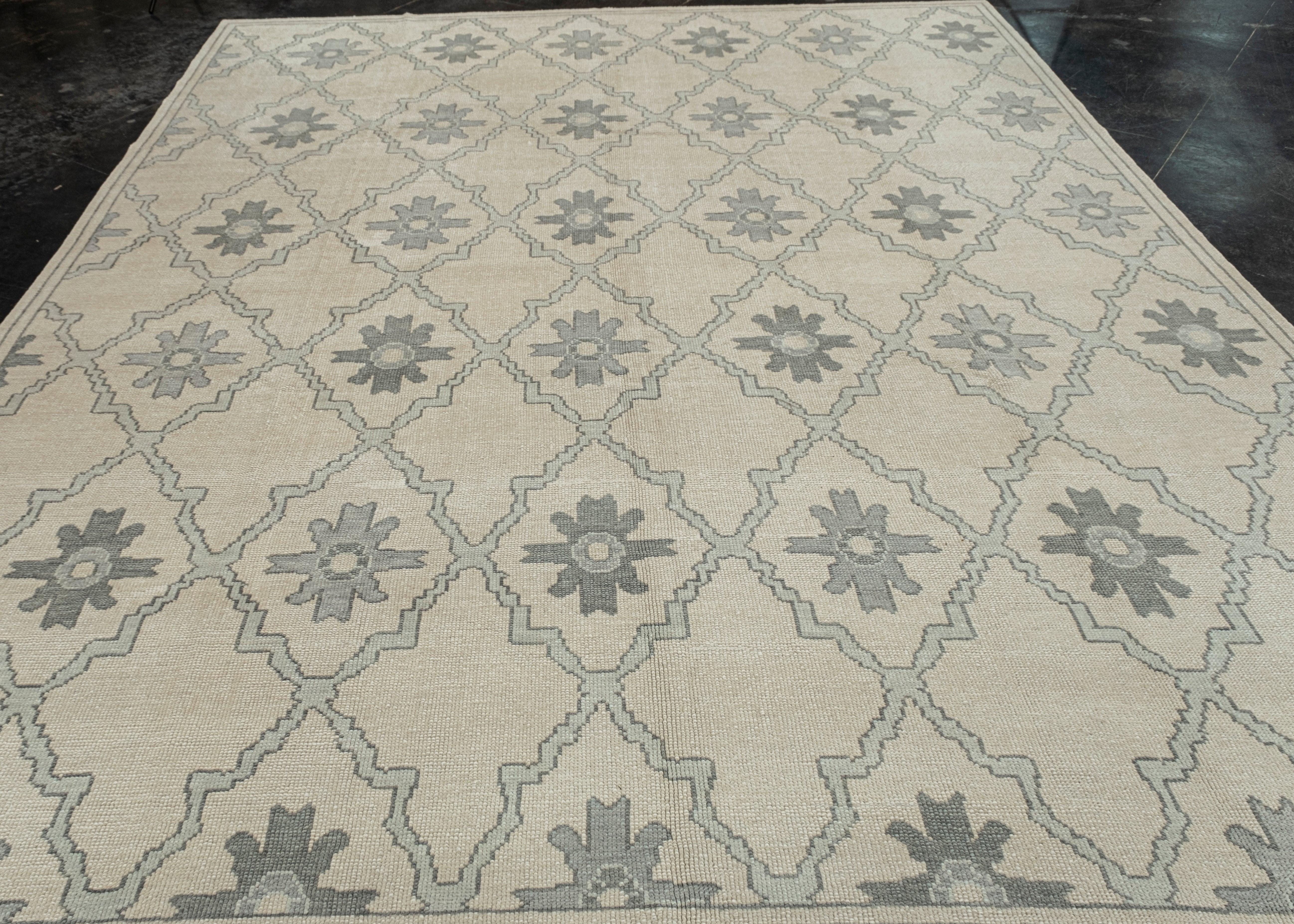 Tappeto Oushak turco Eleg Handmade 9'4