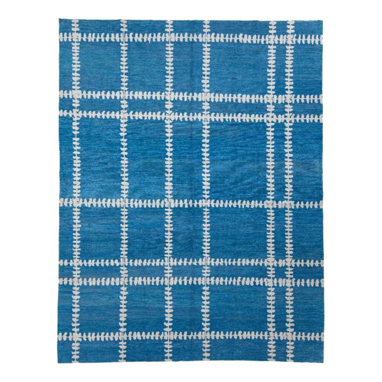 Tappeto Oushak turco orientale fatto a mano 9'4" x 12' #12133