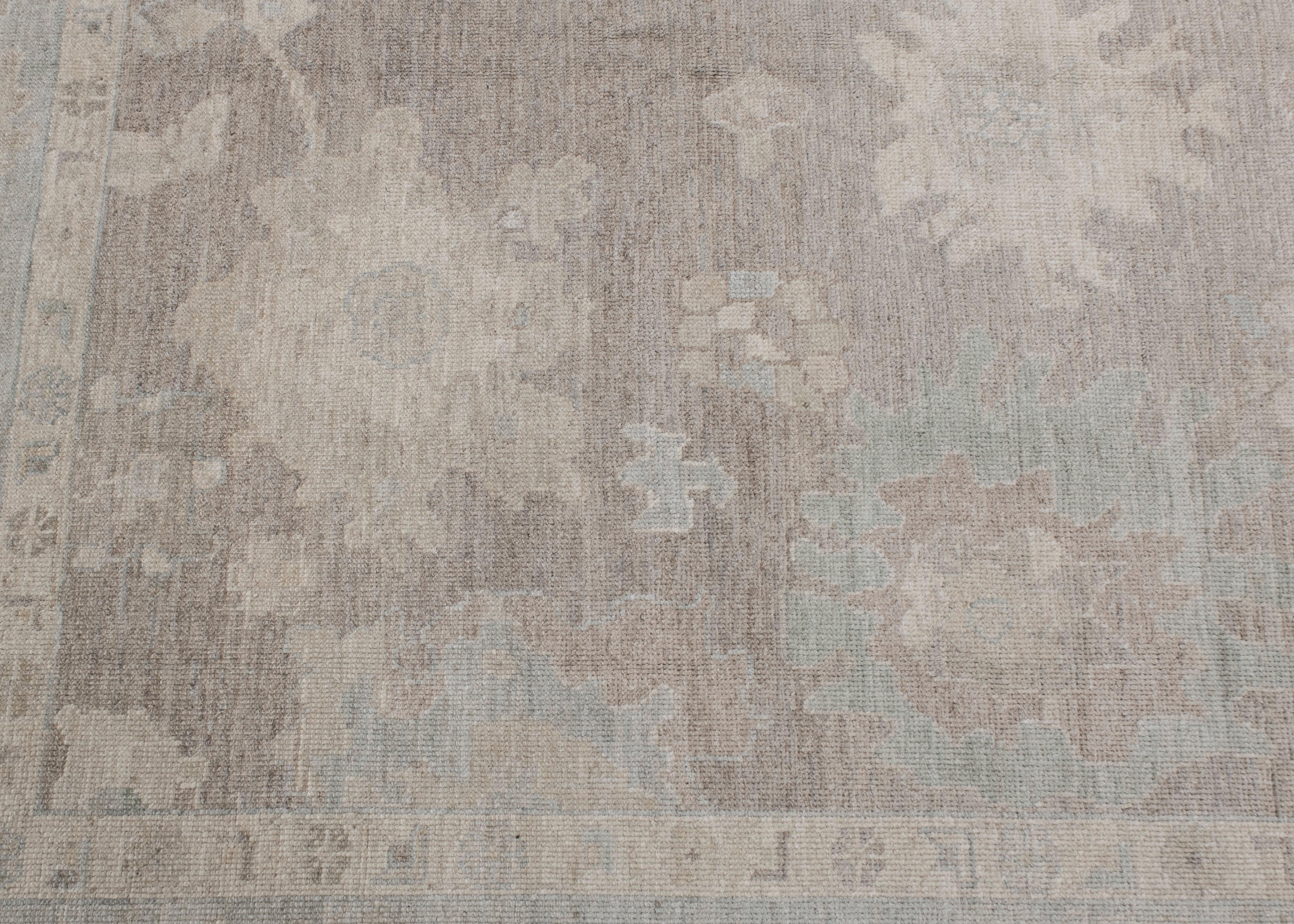 Türkischer Oushak Teppich Oriental Handmade 9'4