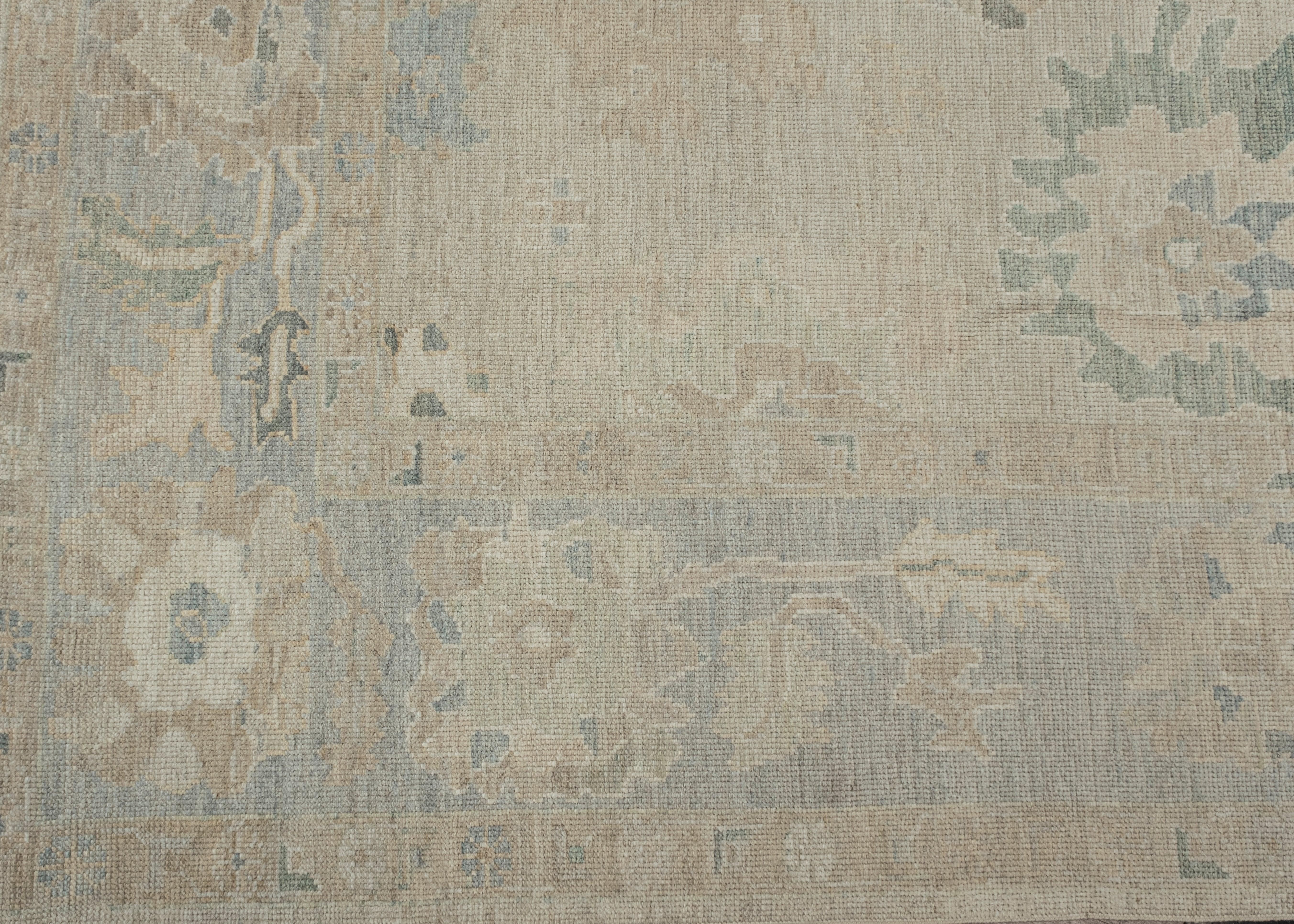 Tappeto Oushak turco orientale fatto a mano 9'8