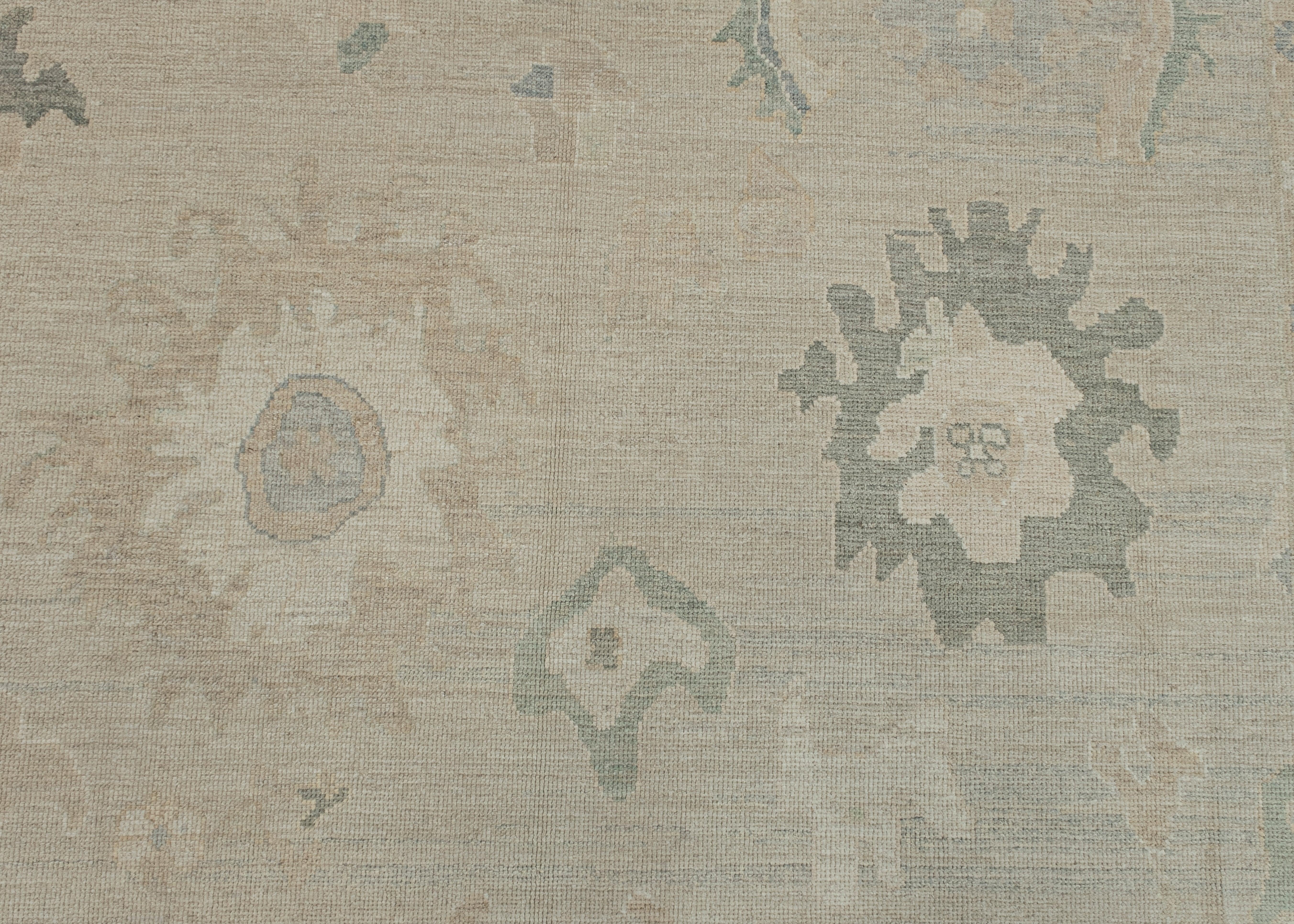 Turco Tappeto Oushak turco orientale fatto a mano 9'8