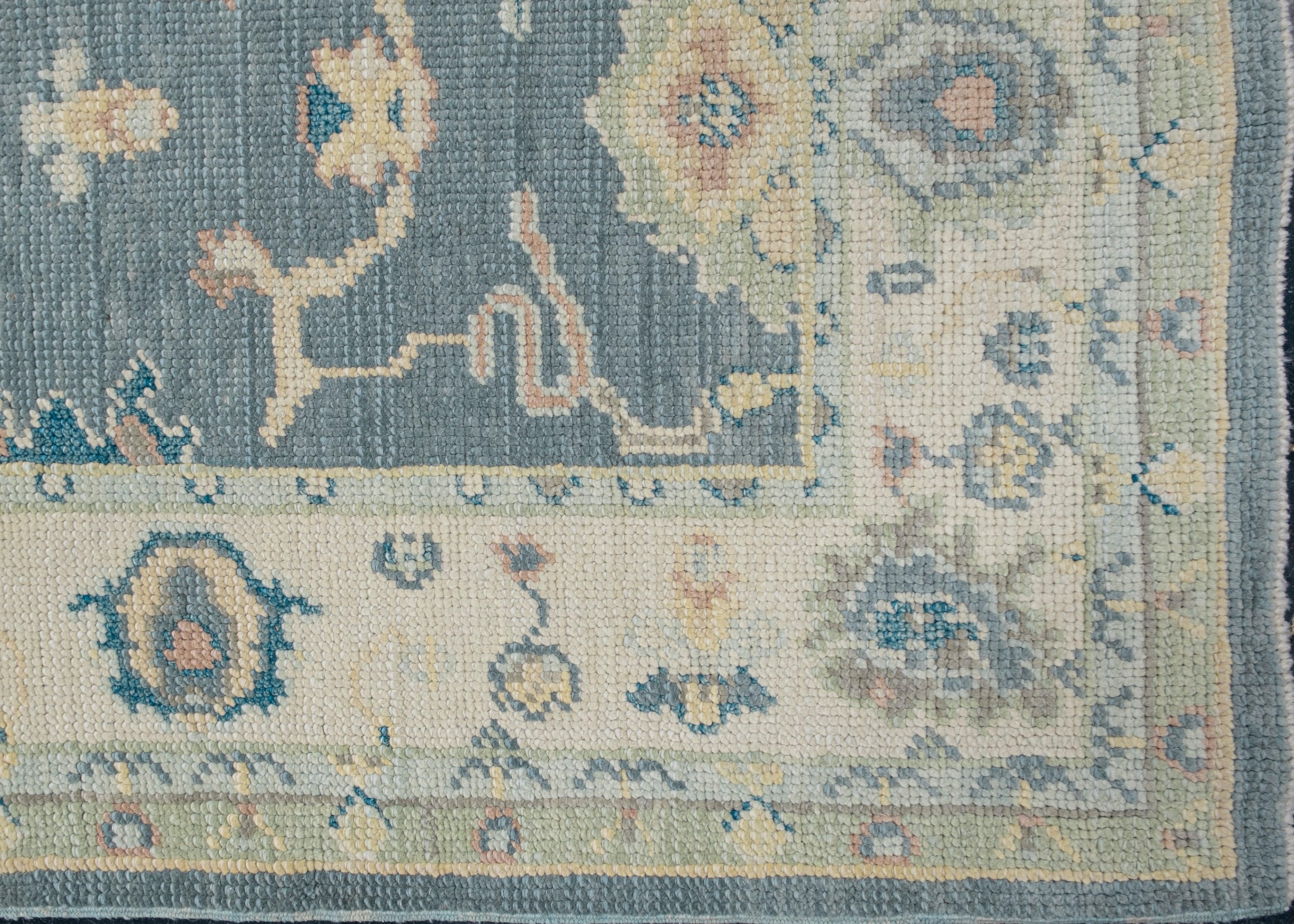 Oushak Rugs Oriental Hand Knotted Turkish Oushak 3' x 8'8