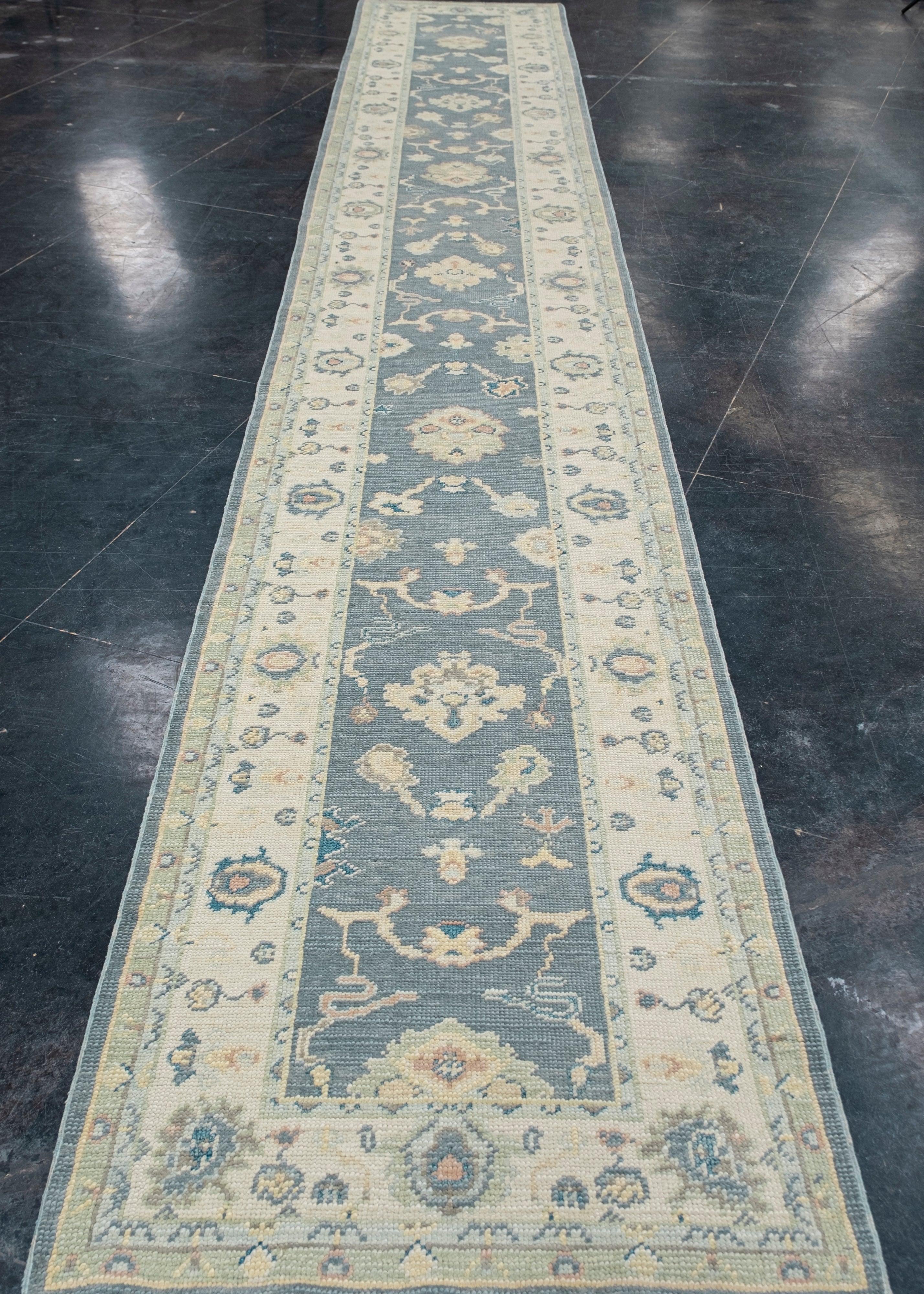 Turco Tappeto Oushak turco Runner 2'10
