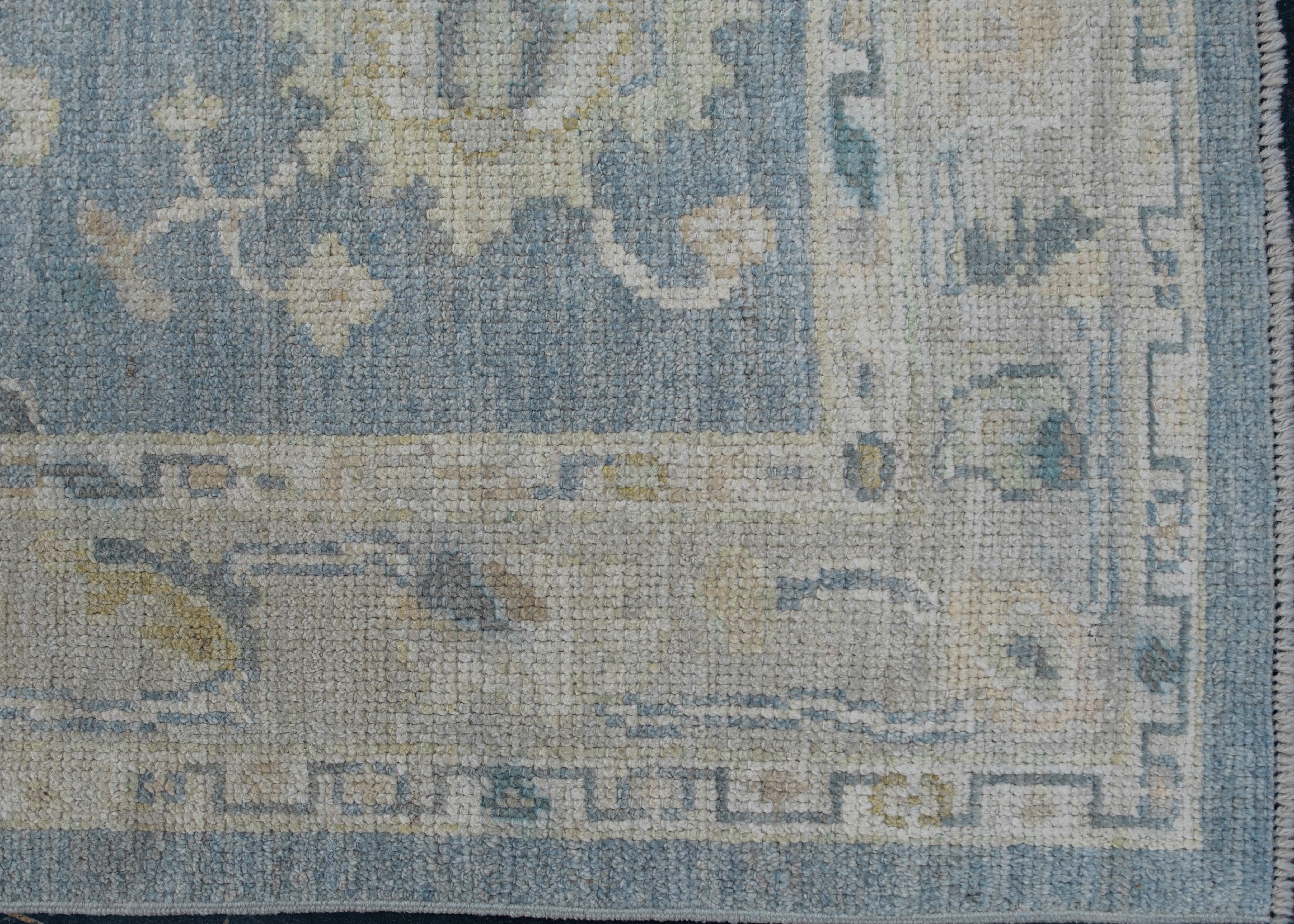 Oushak Rug Oriental Hand Knotted Turkish Oushak 2'10
