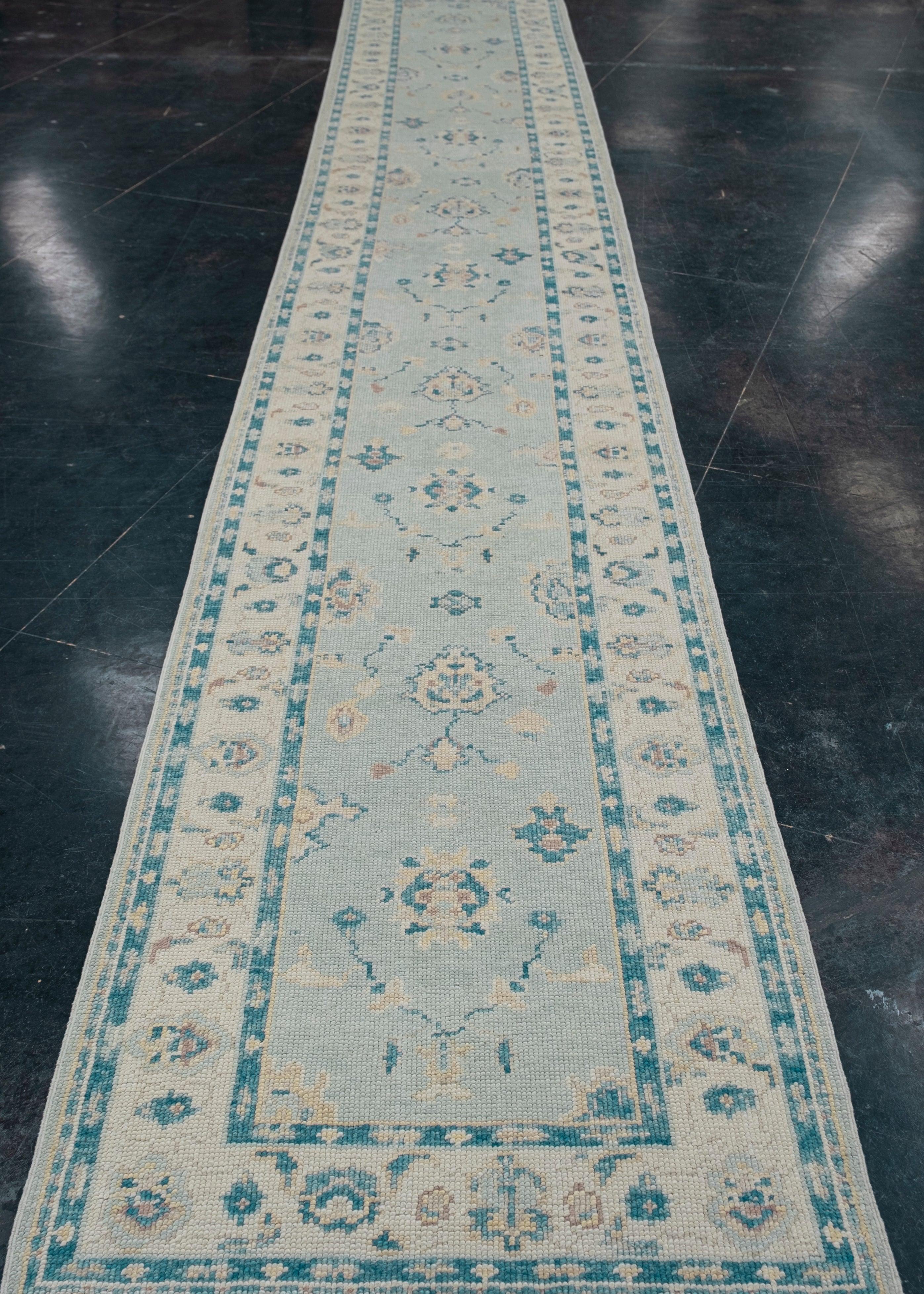 Turco Tappeto Oushak turco Runner 2'11