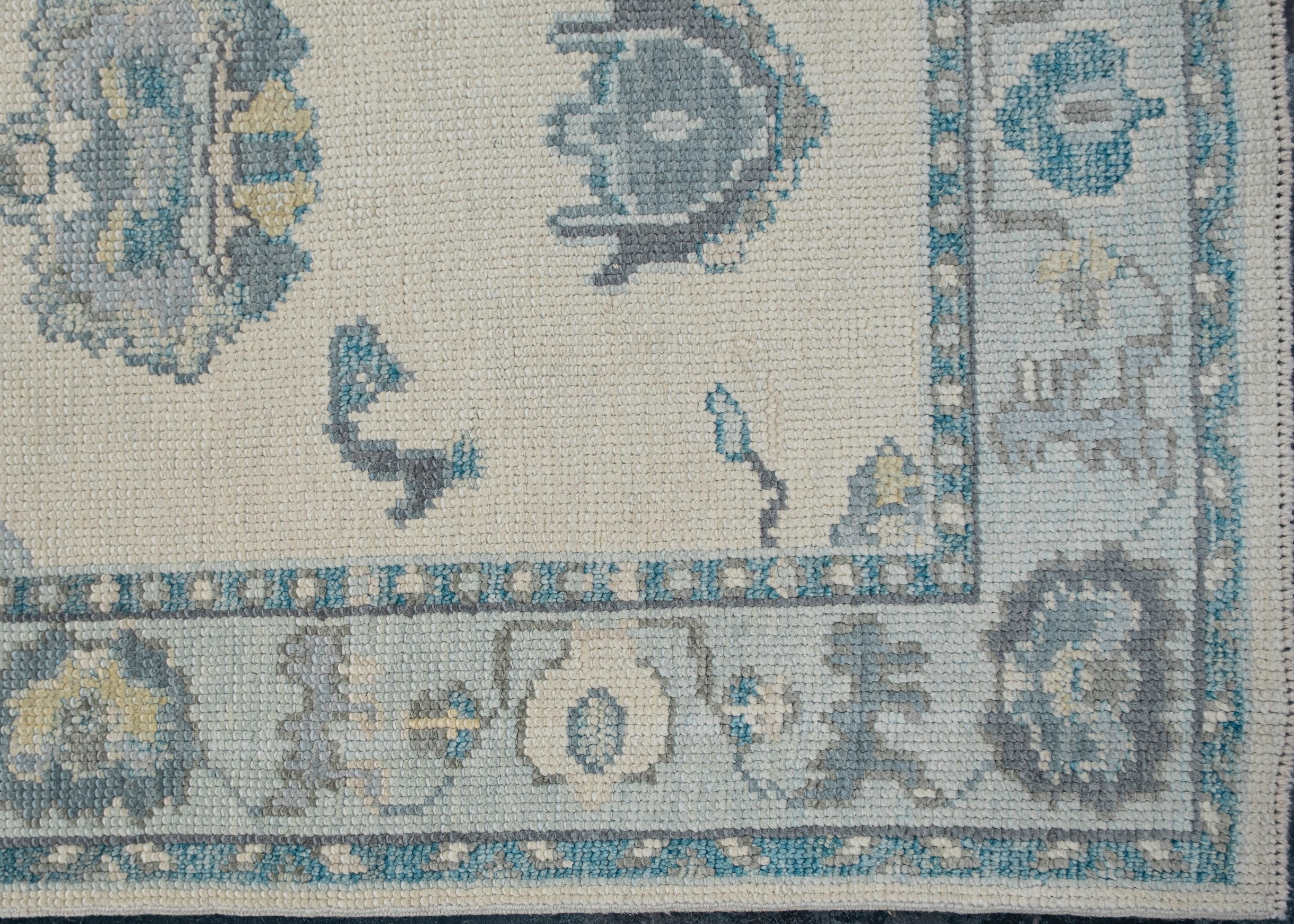 Oushak Rugs Orientale annodato a mano Turco Oushak 2'9