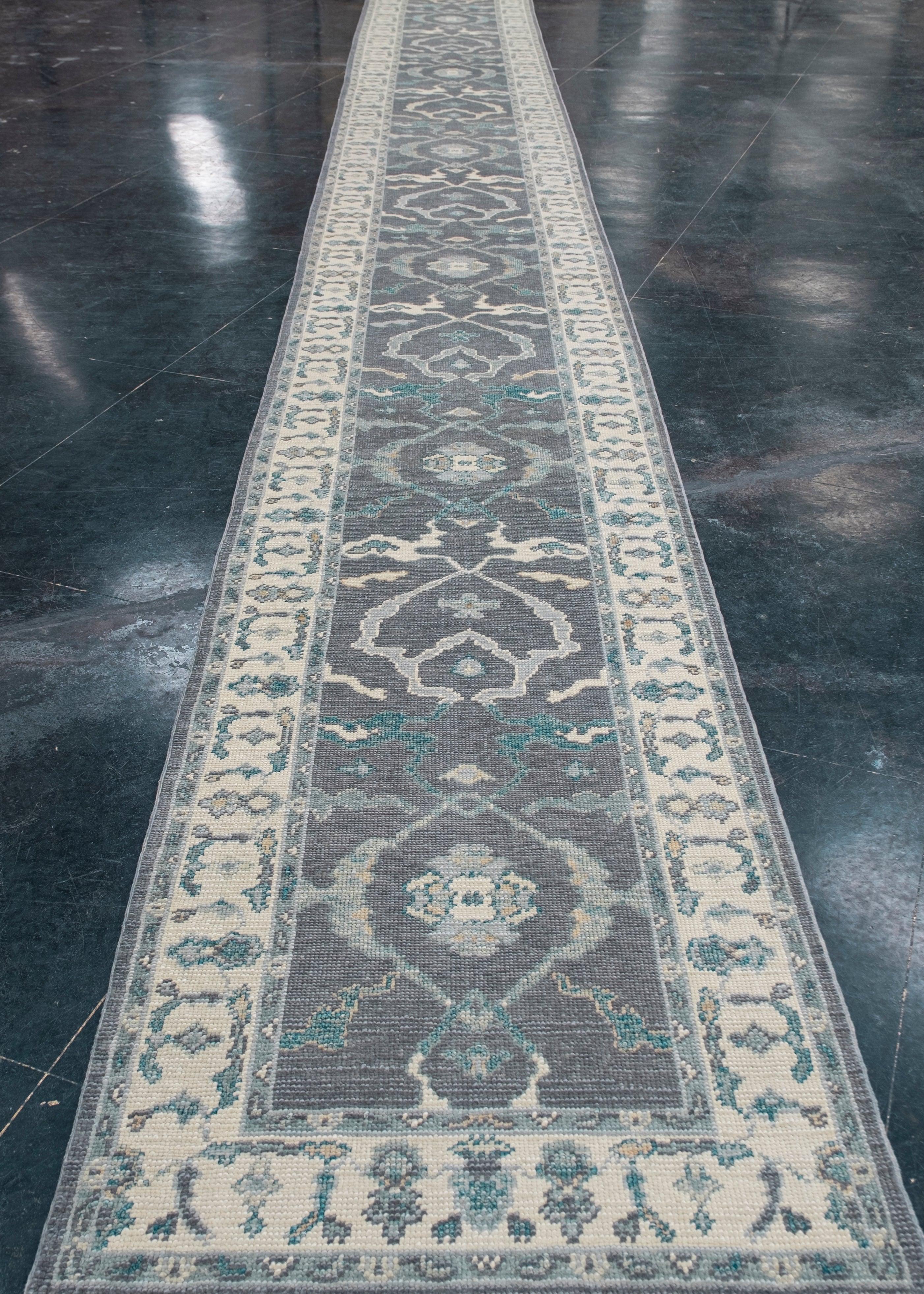 Turco Tappeto Oushak turco Runner 2'11