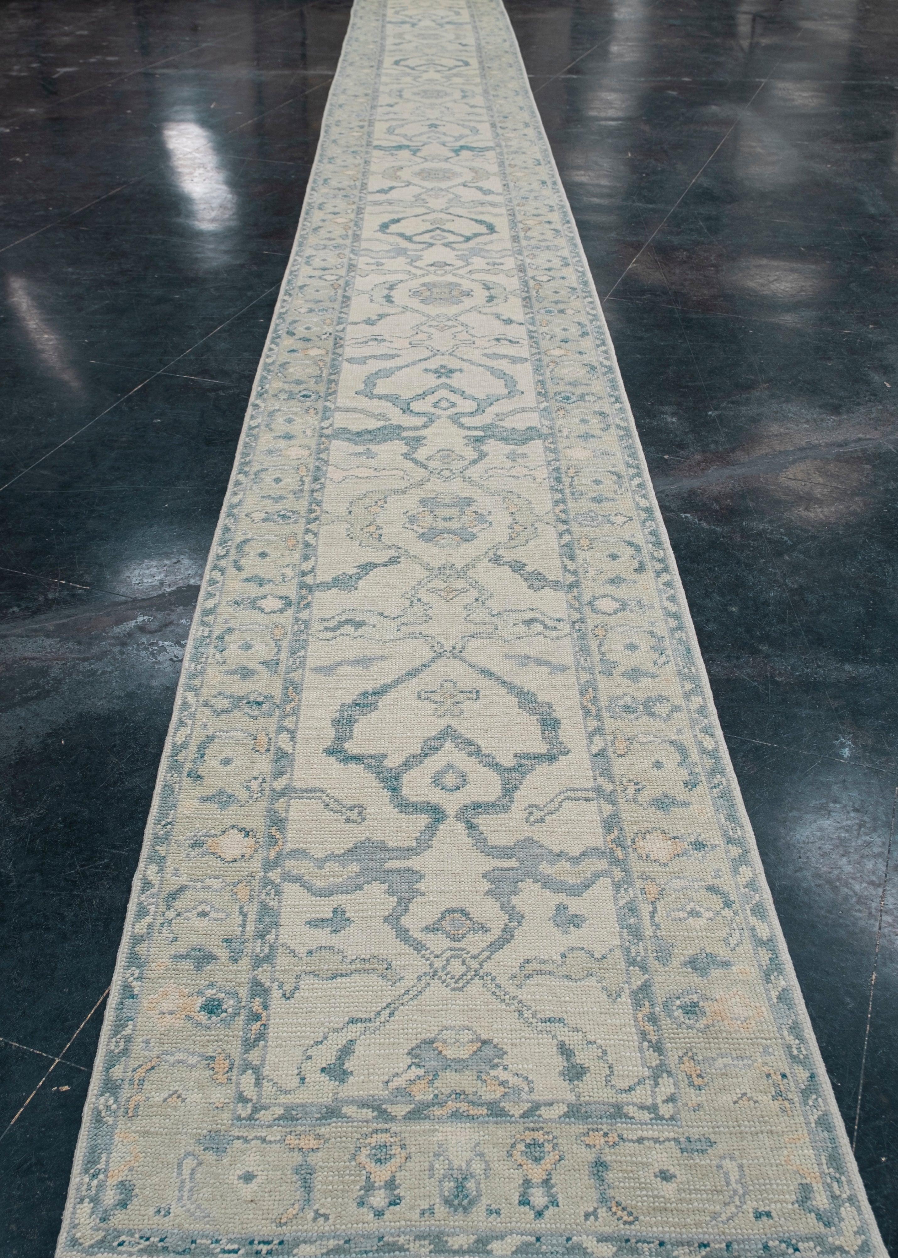 Turco Tappeto Oushak turco Runner 2'11