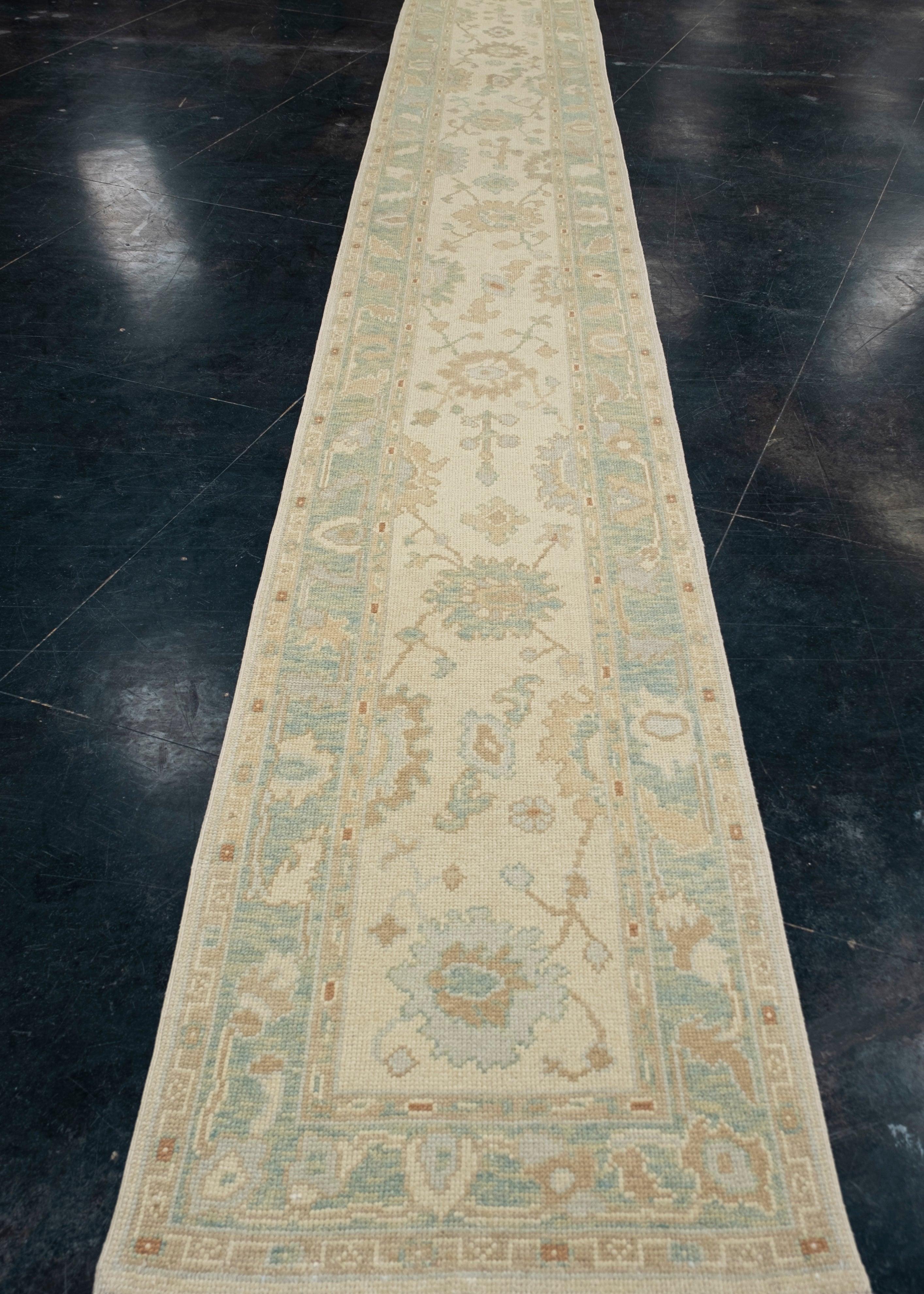 Turco Tappeto Oushak turco Runner 2'5