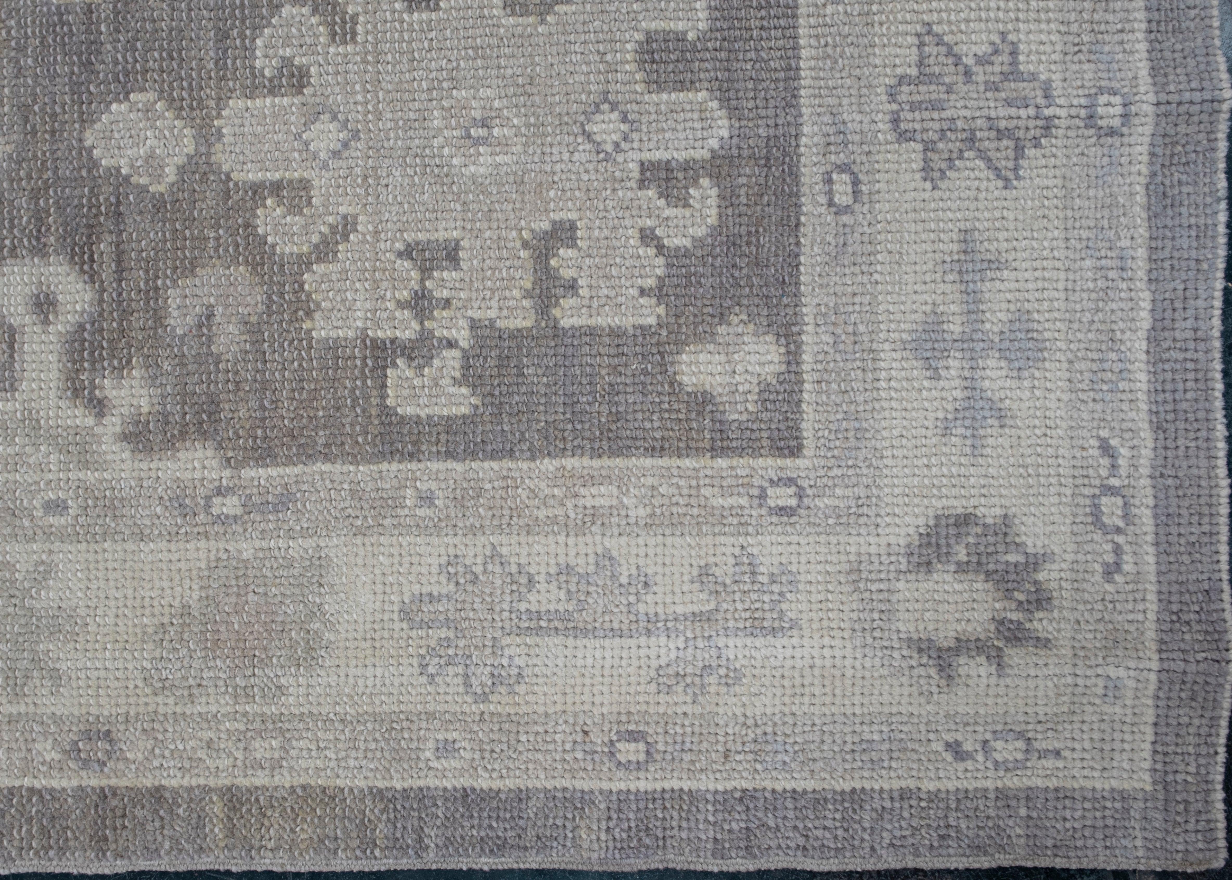 Oushak Rug Oriental Hand Knotted Turkish Oushak 9' x 12'6