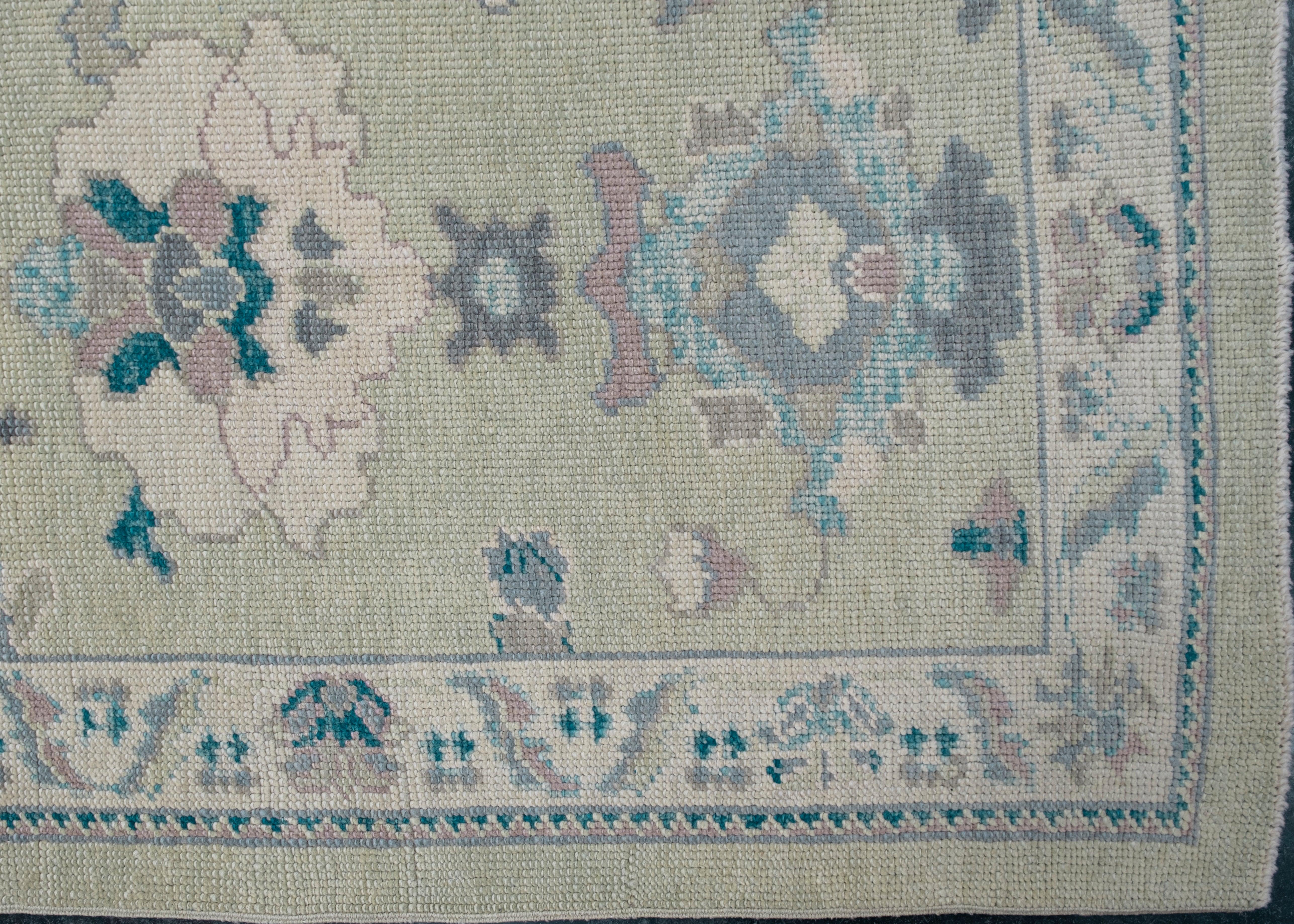Oushak Rugs Orientale annodato a mano Turco Oushak 2'9