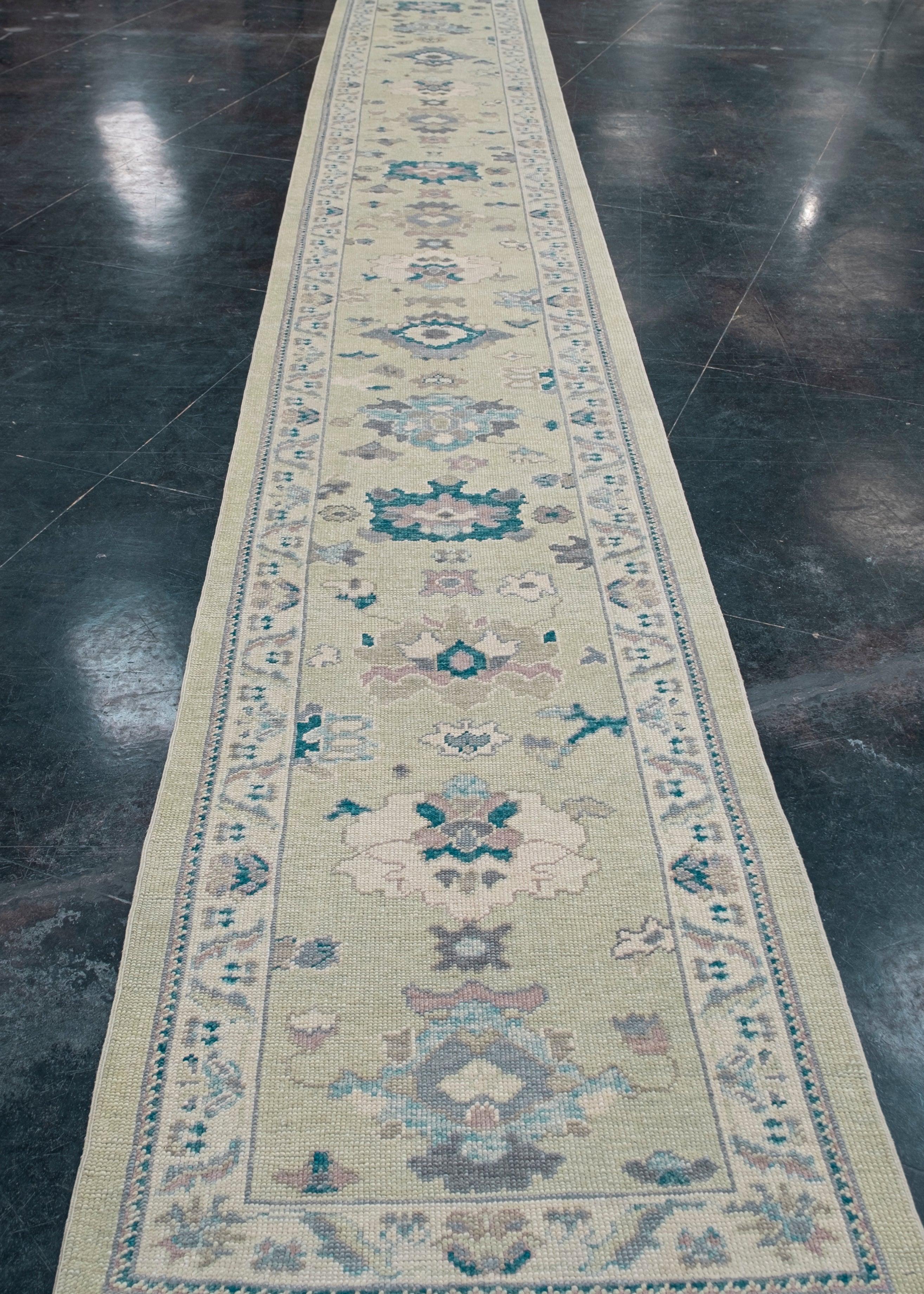 Turco Tappeto Oushak turco Runner 2'9
