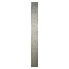 Alfombra turca Oushak de fondo 3' x 28'2" #11750