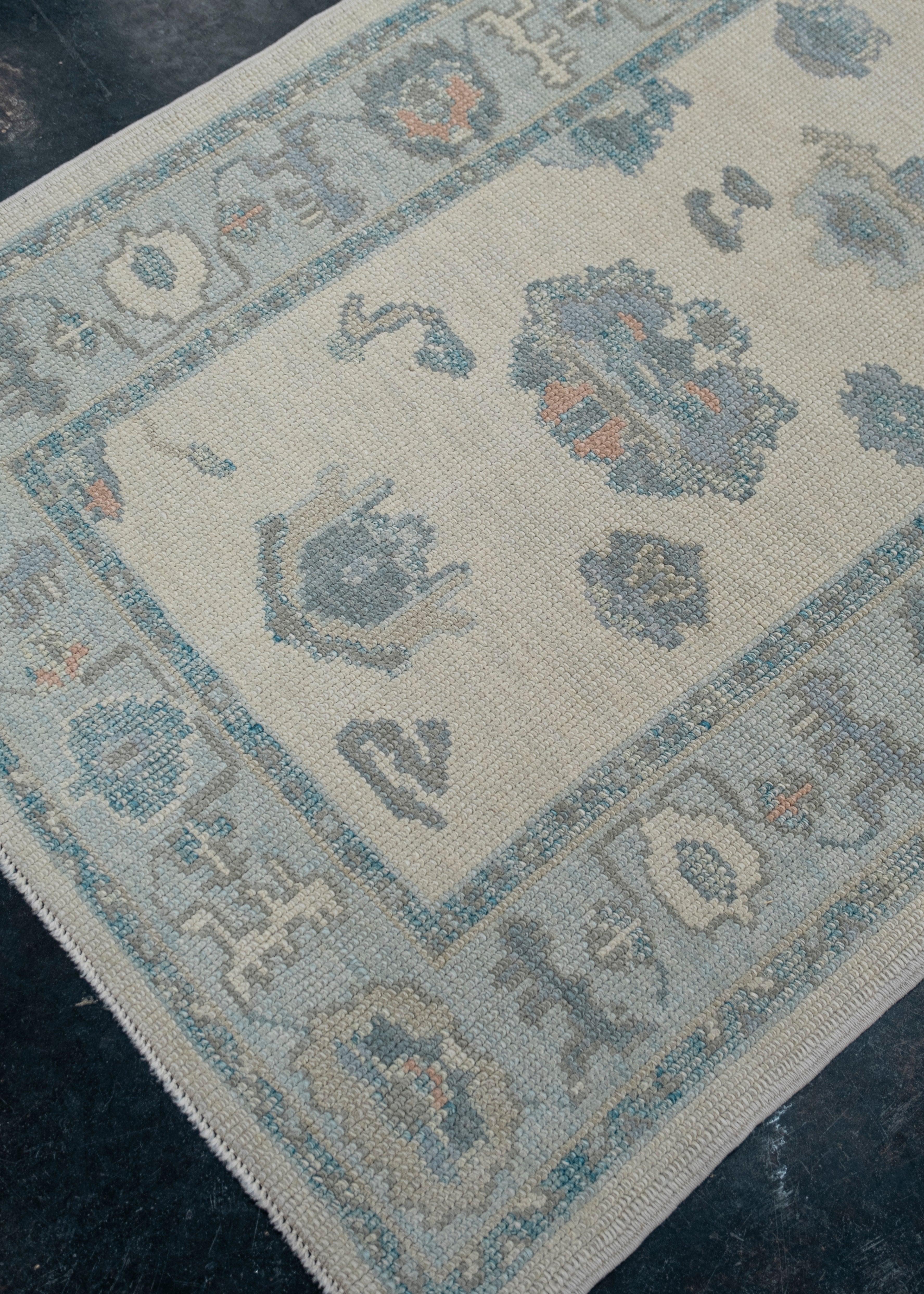 Tappeto Oushak turco Runner 3'1