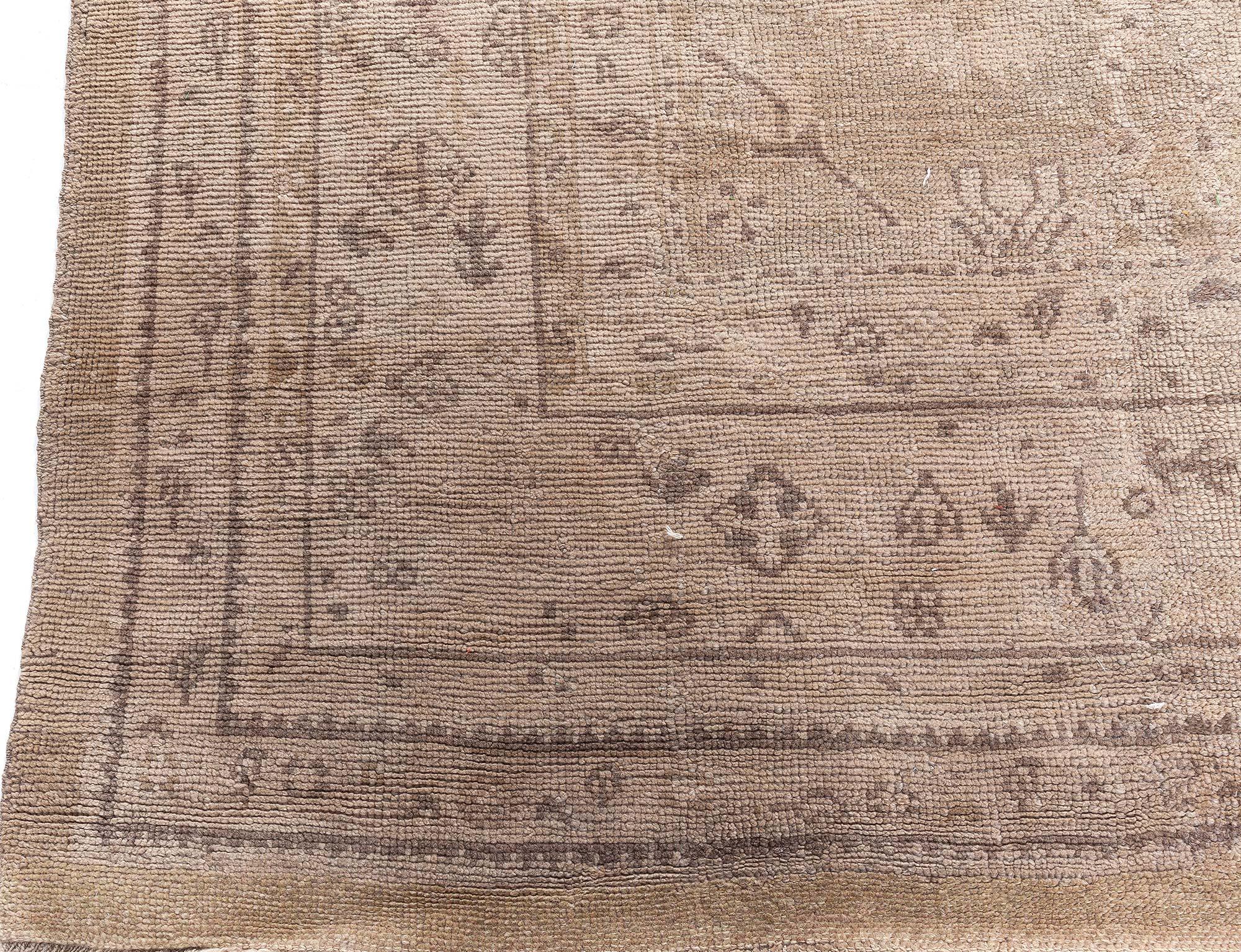 Laine Tapis turc Oushak Doris Leslie Blau (taille ajustée) en vente