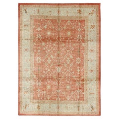 Alfombra turca Oushak de lana de angora by Keivan Woven Arts