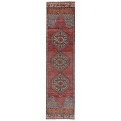 Turkish Oushak Runner, Circa 1940s