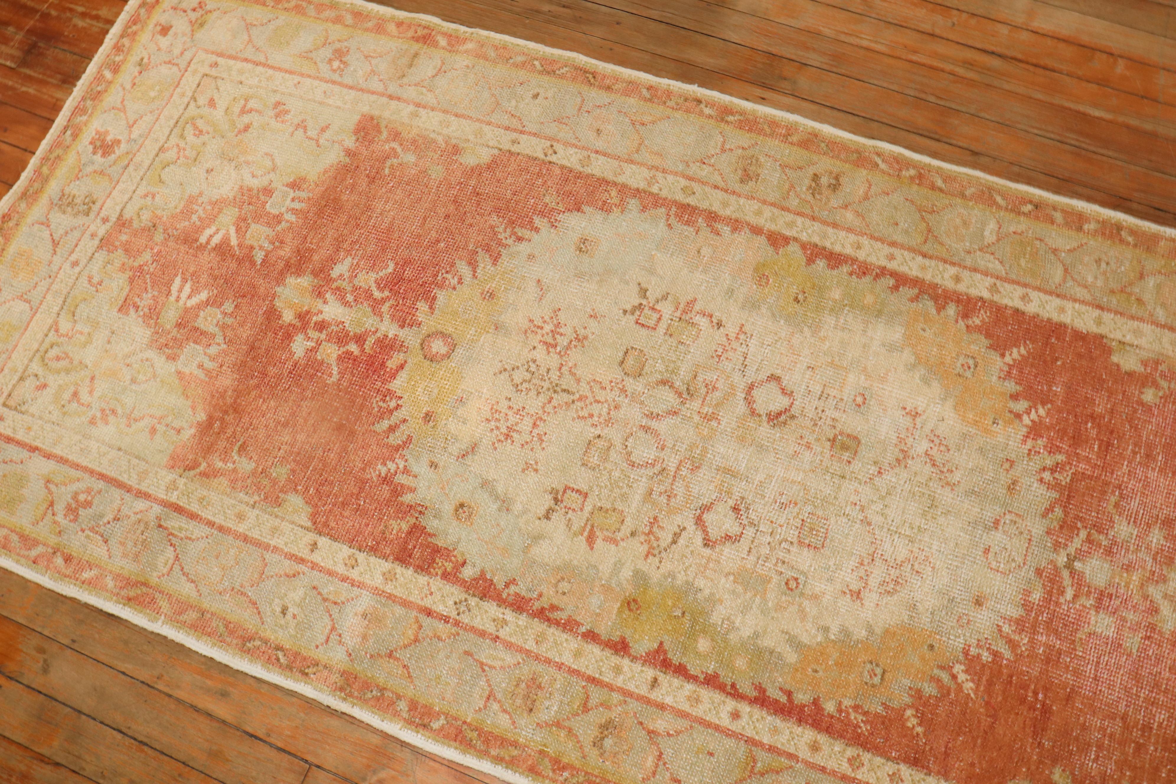 Turkish Oushak Runner In Good Condition For Sale In New York, NY