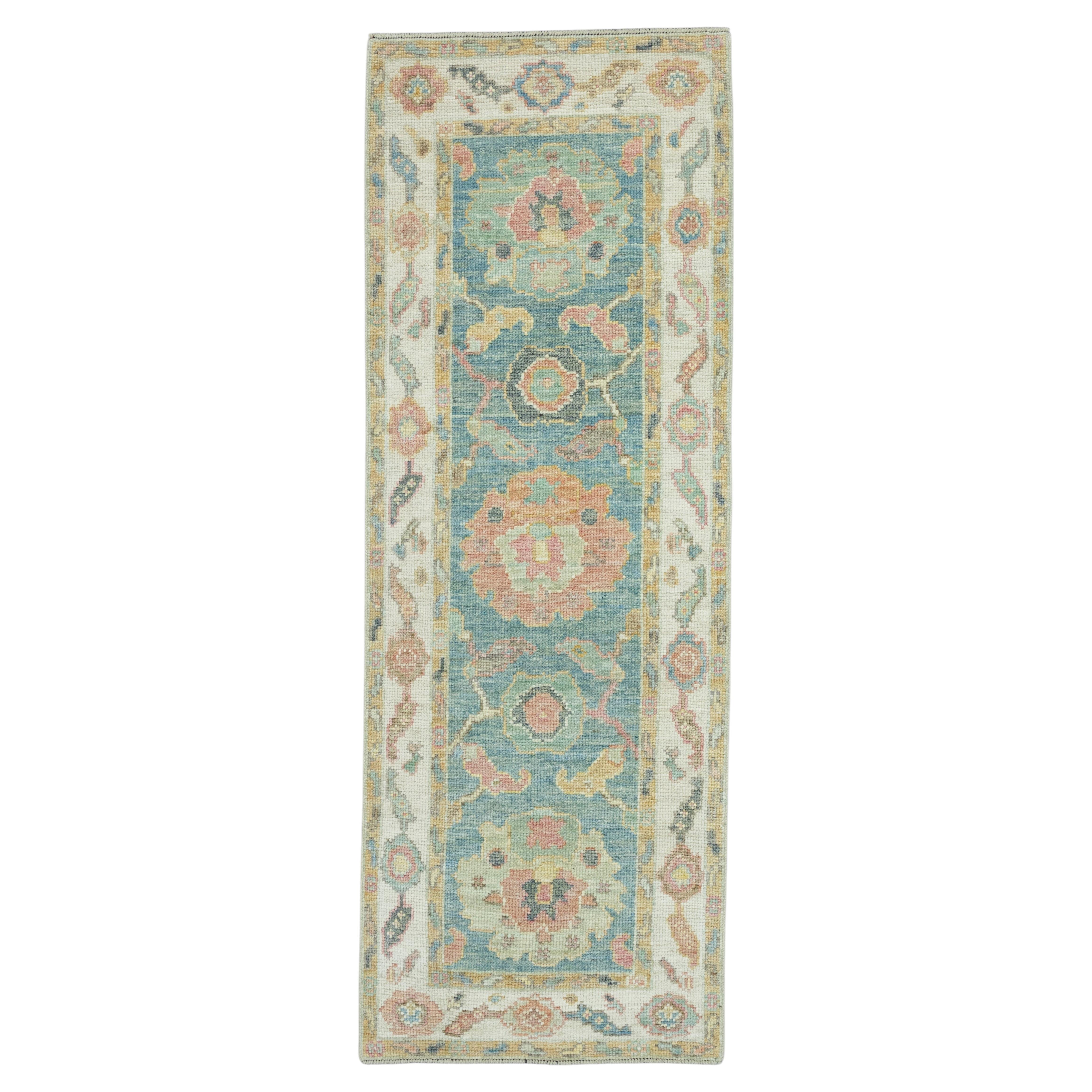 Tappeto turco Oushak da corridoio 61 cm x 180 cm #17277