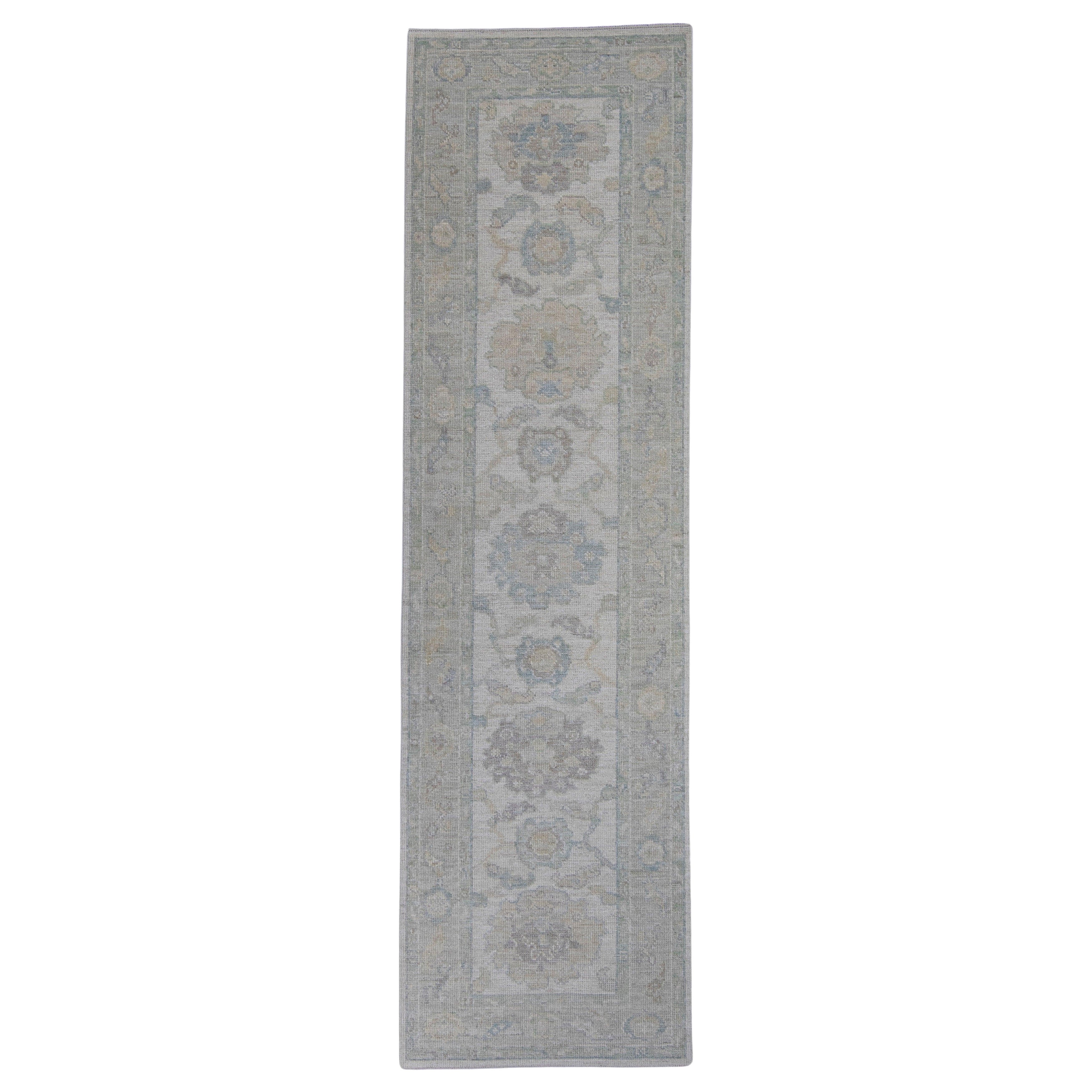Tappeto Oushak Runner turco 2'10" x 10'1" #16282