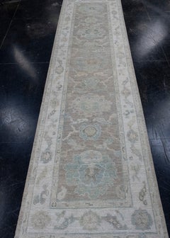 Turkish Oushak Runner Rug 2'10" x 10'1" #16375