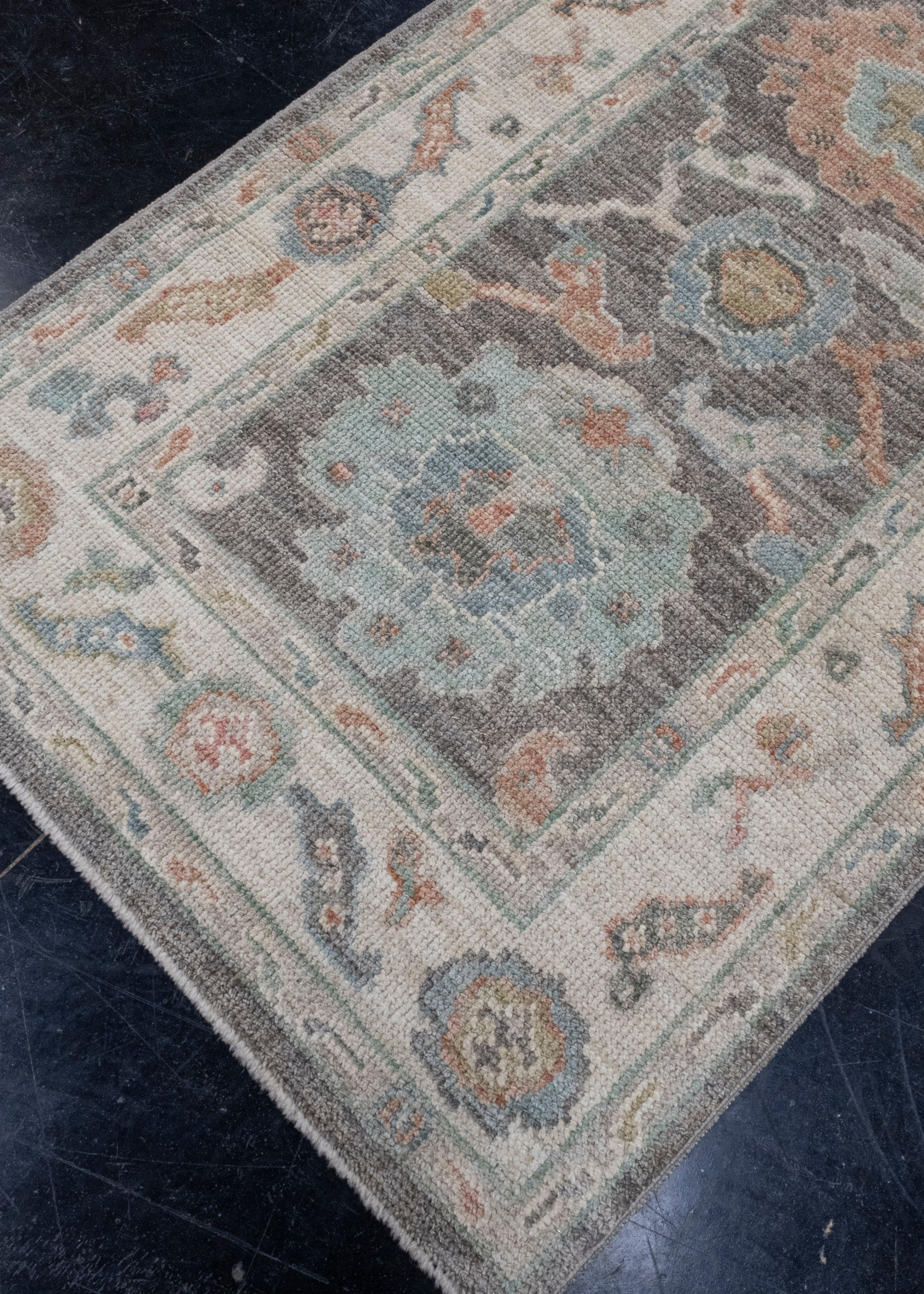 Tappeto Oushak Runner Turco 2'10