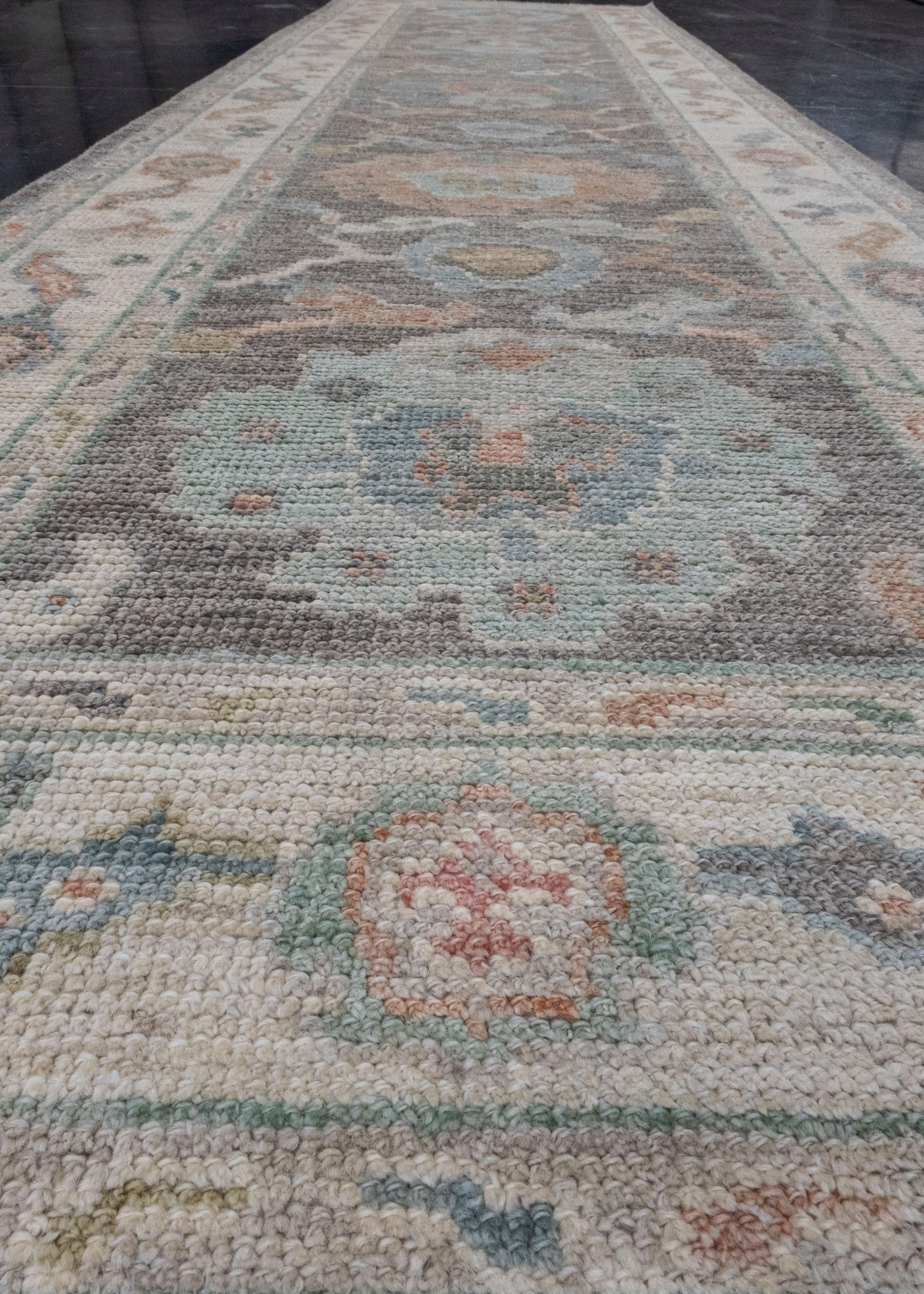 Tappeto Oushak Runner Turco 2'10