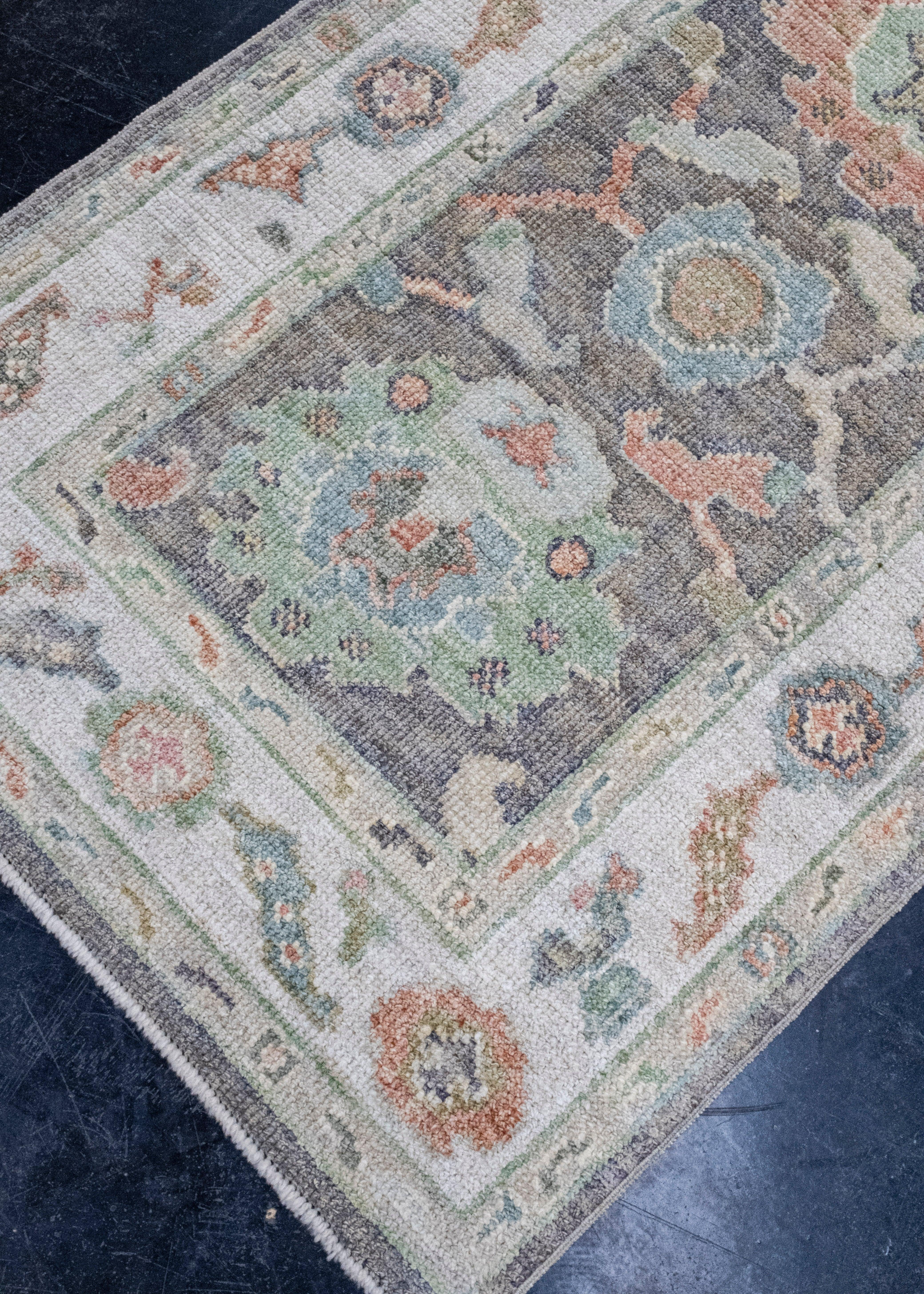 Tappeto Oushak Runner Turco 2'10