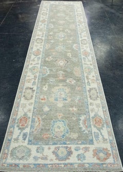 Turkish Oushak Runner Rug 2'10" x 12' #17815
