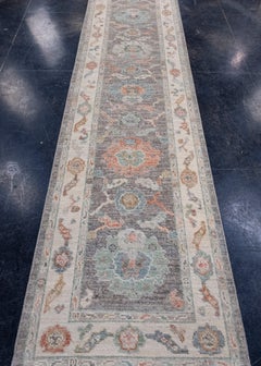 Turkish Oushak Runner Rug 2'10" x 12'4" #16008