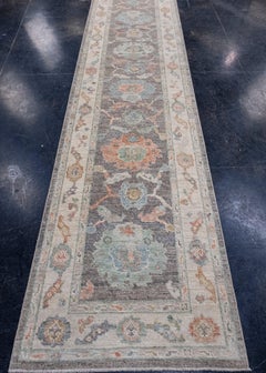Turkish Oushak Runner Rug 2'10" x 12'4" #16019