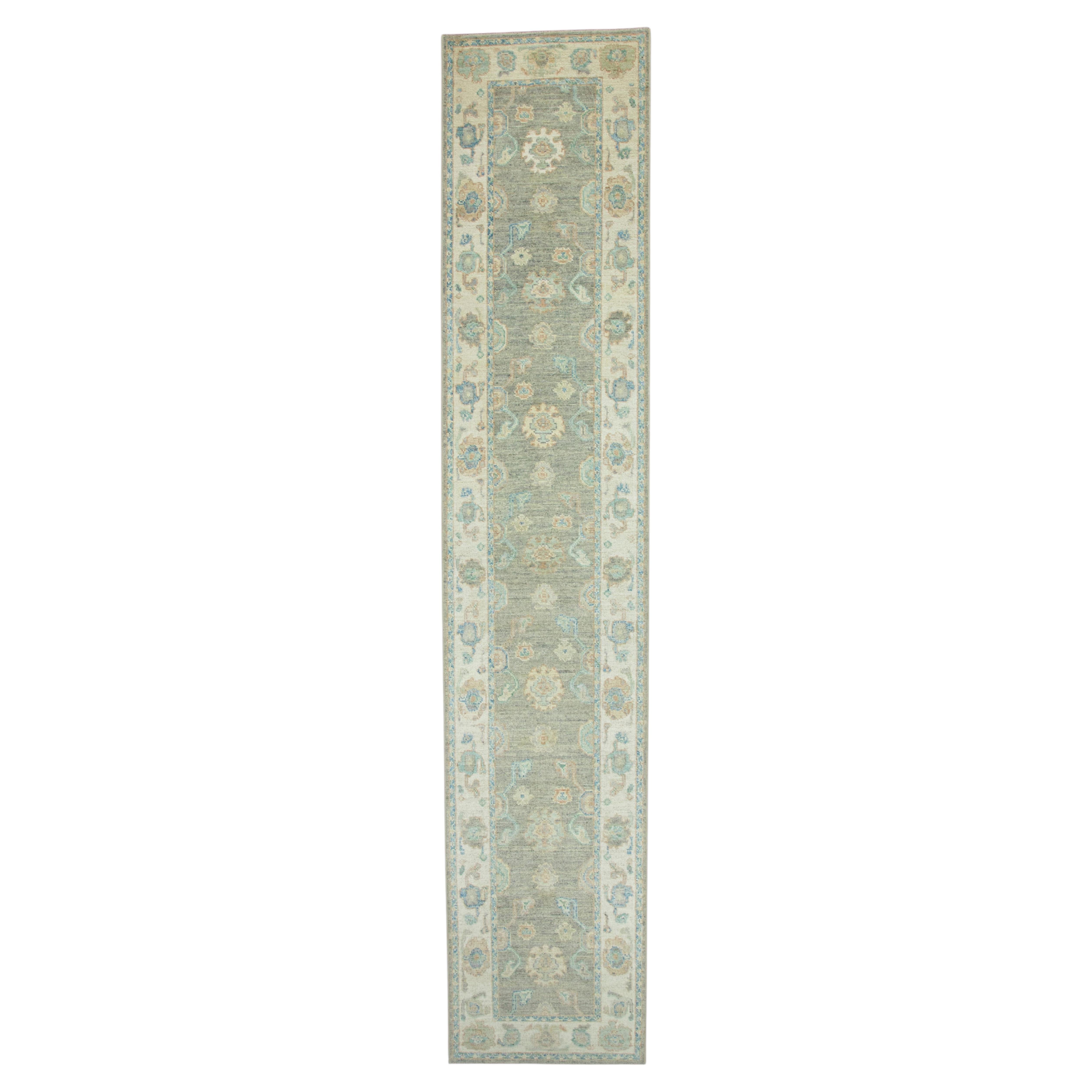Turkish Oushak Runner Rug 2'10" x 14'1" #17919
