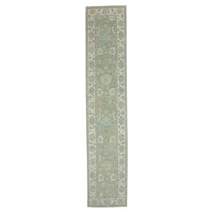 Turkish Oushak Runner Rug 2'10" x 14'2" #17736