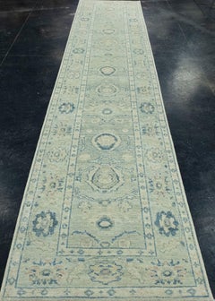 Turkish Oushak Runner Rug 2'10" x 14'4" #17877