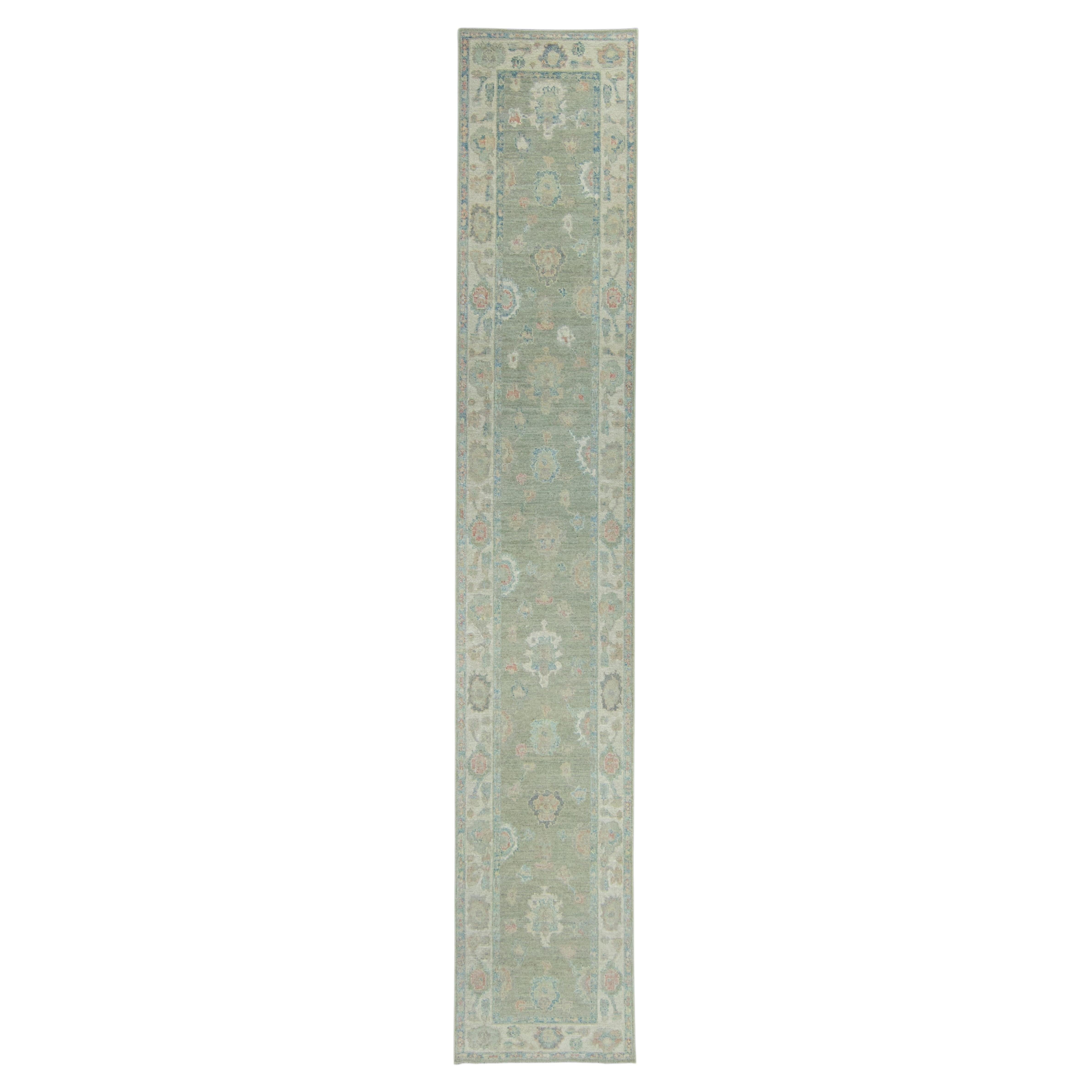 Turkish Oushak Runner Rug 2'10" x 15'11" #17901