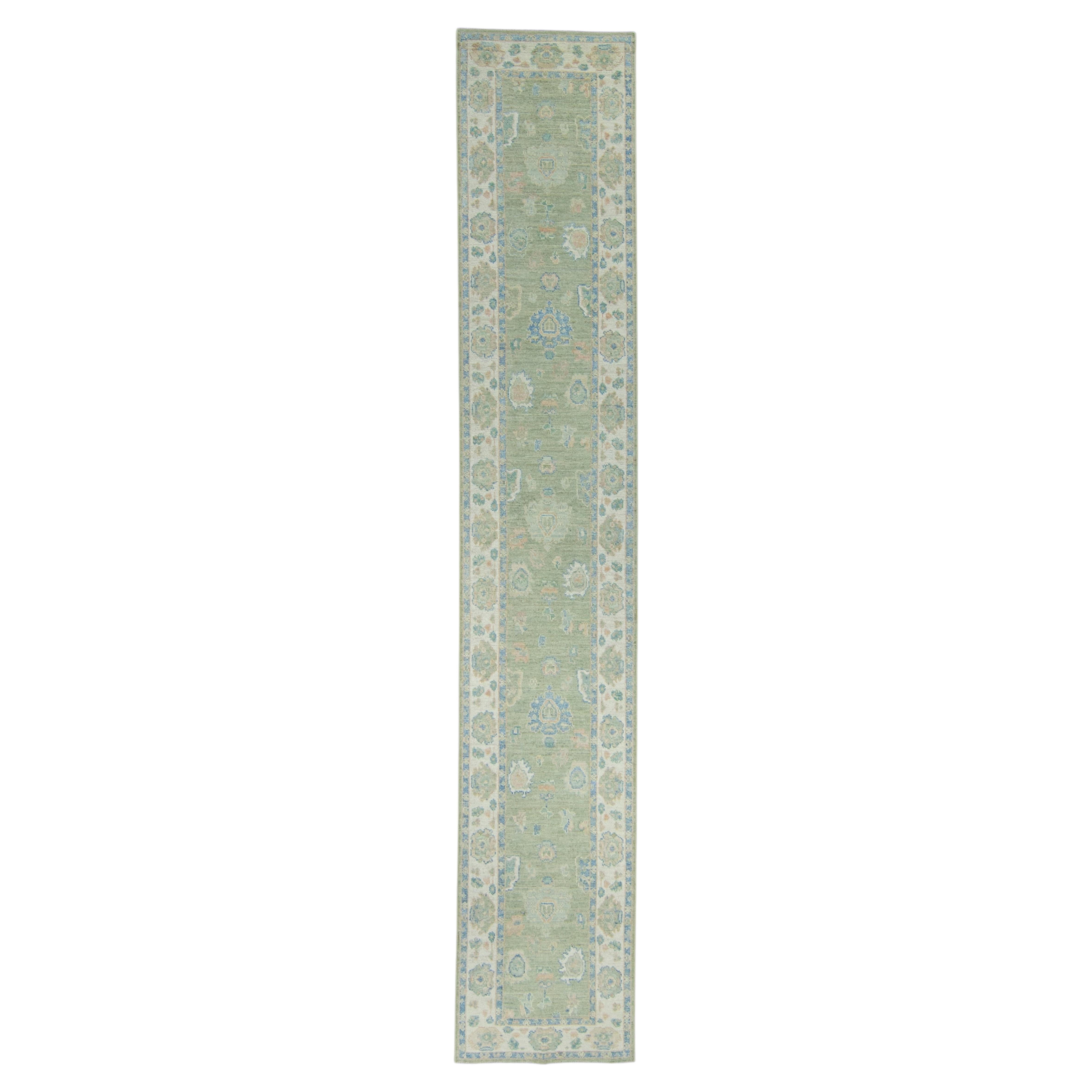 Turkish Oushak Runner Rug 2'10" x 16'1" #17902
