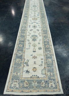 Turkish Oushak Runner Rug 2'10" x 16'3" #17907