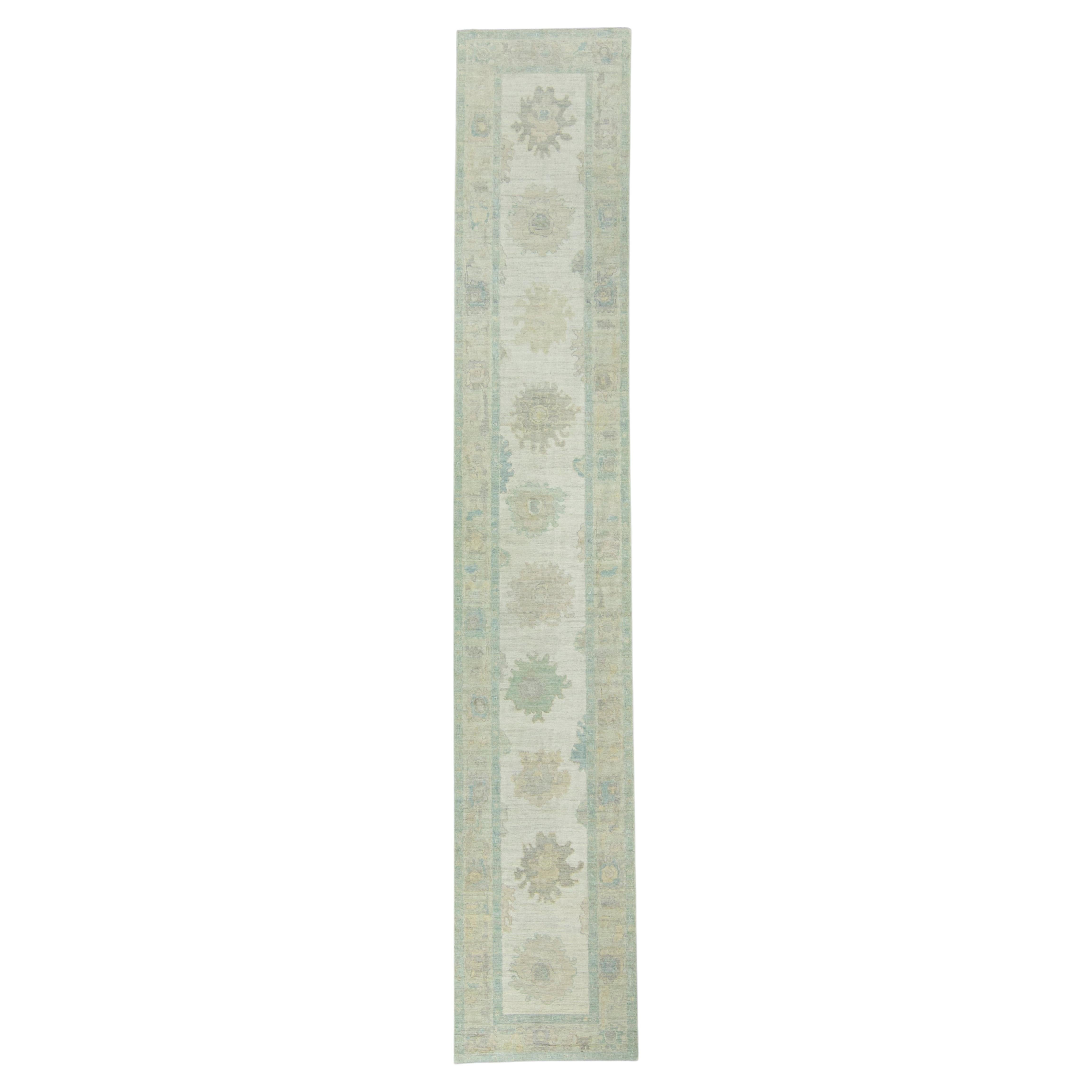 Turkish Oushak Runner Rug 2'10" x 16'6" #17301