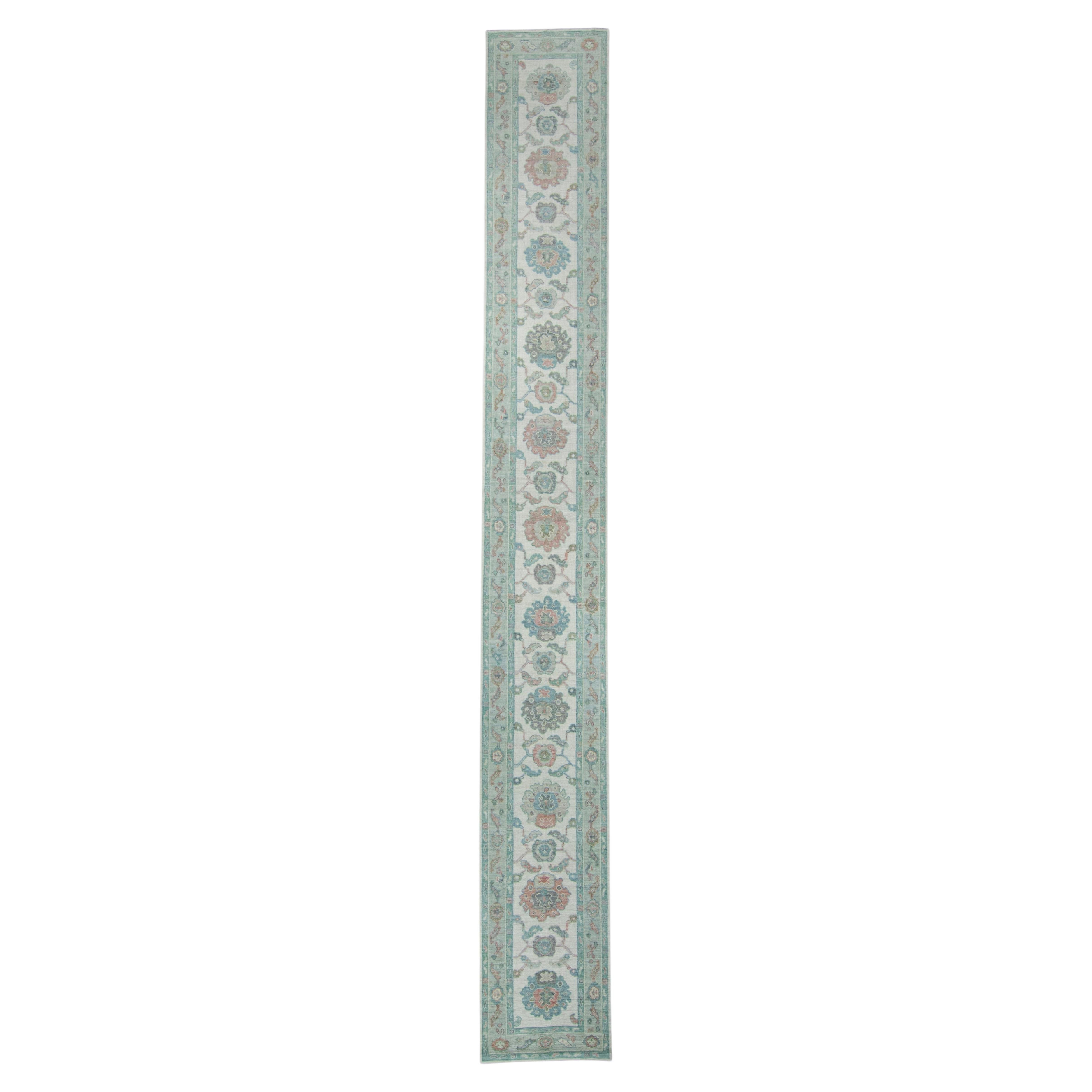 Turkish Oushak Runner Rug 2'10" x 22'7" #17406