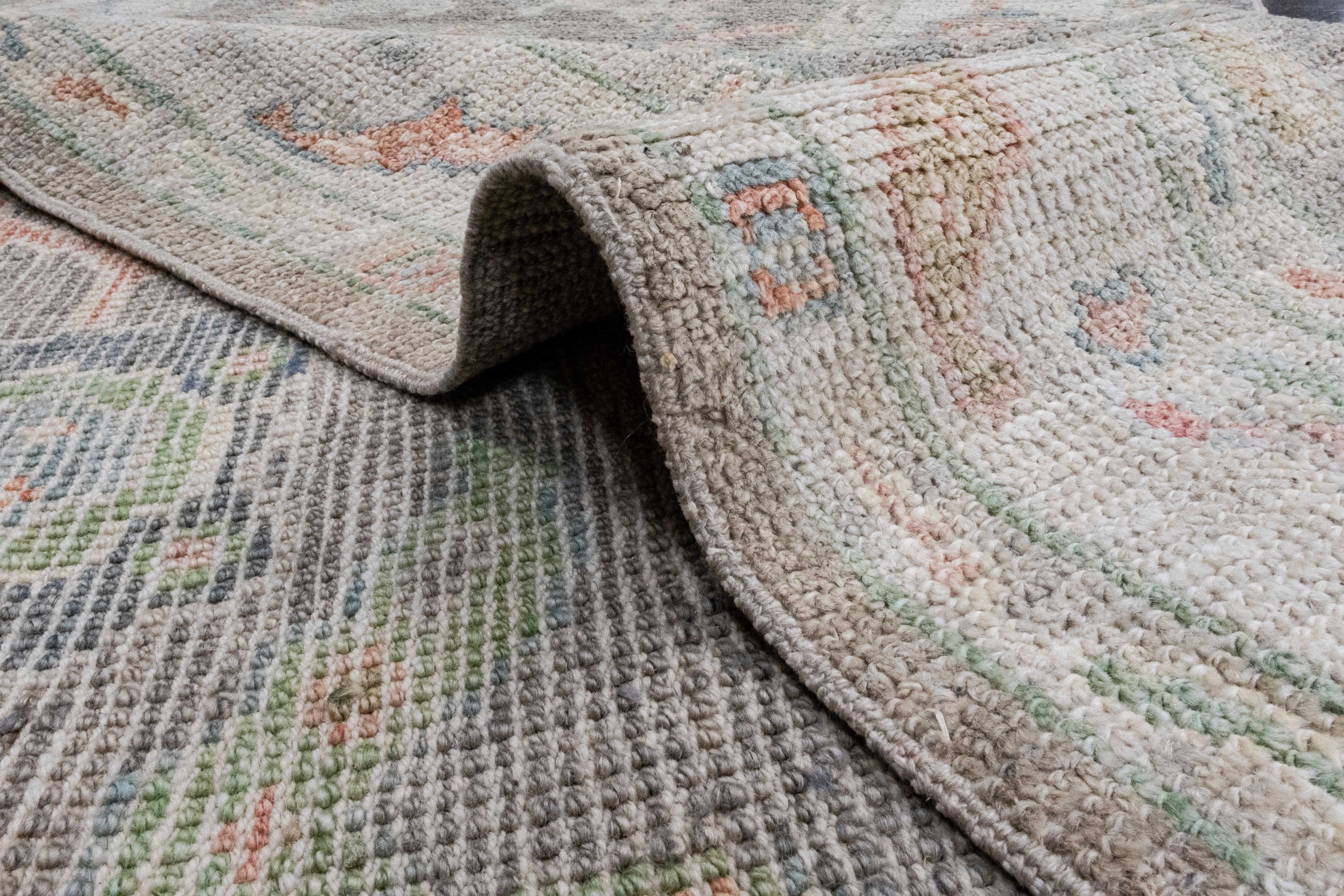 Tappeto Oushak Runner turco 2'10