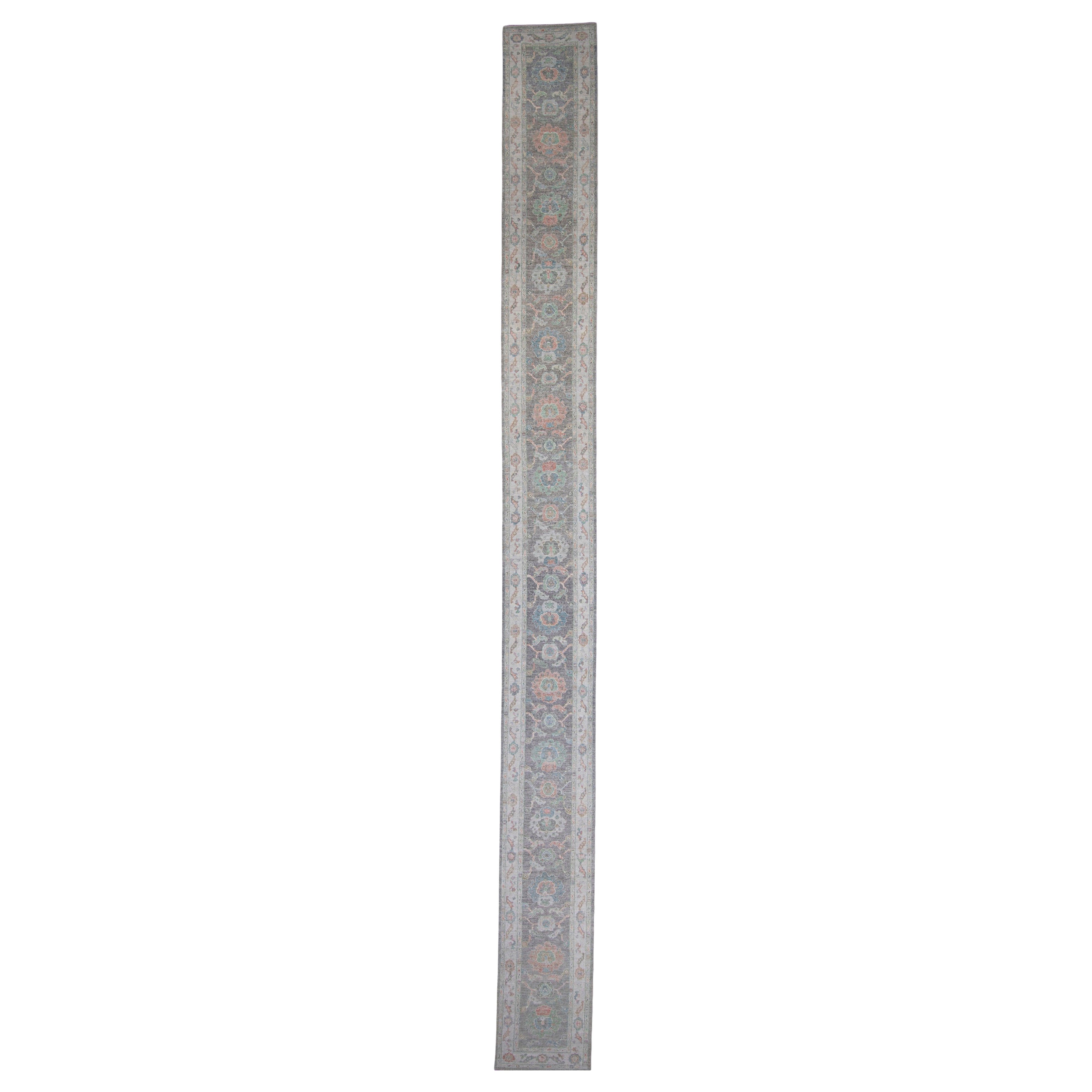 Tappeto Oushak Runner turco 2'10" x 30'10" #16505 in vendita