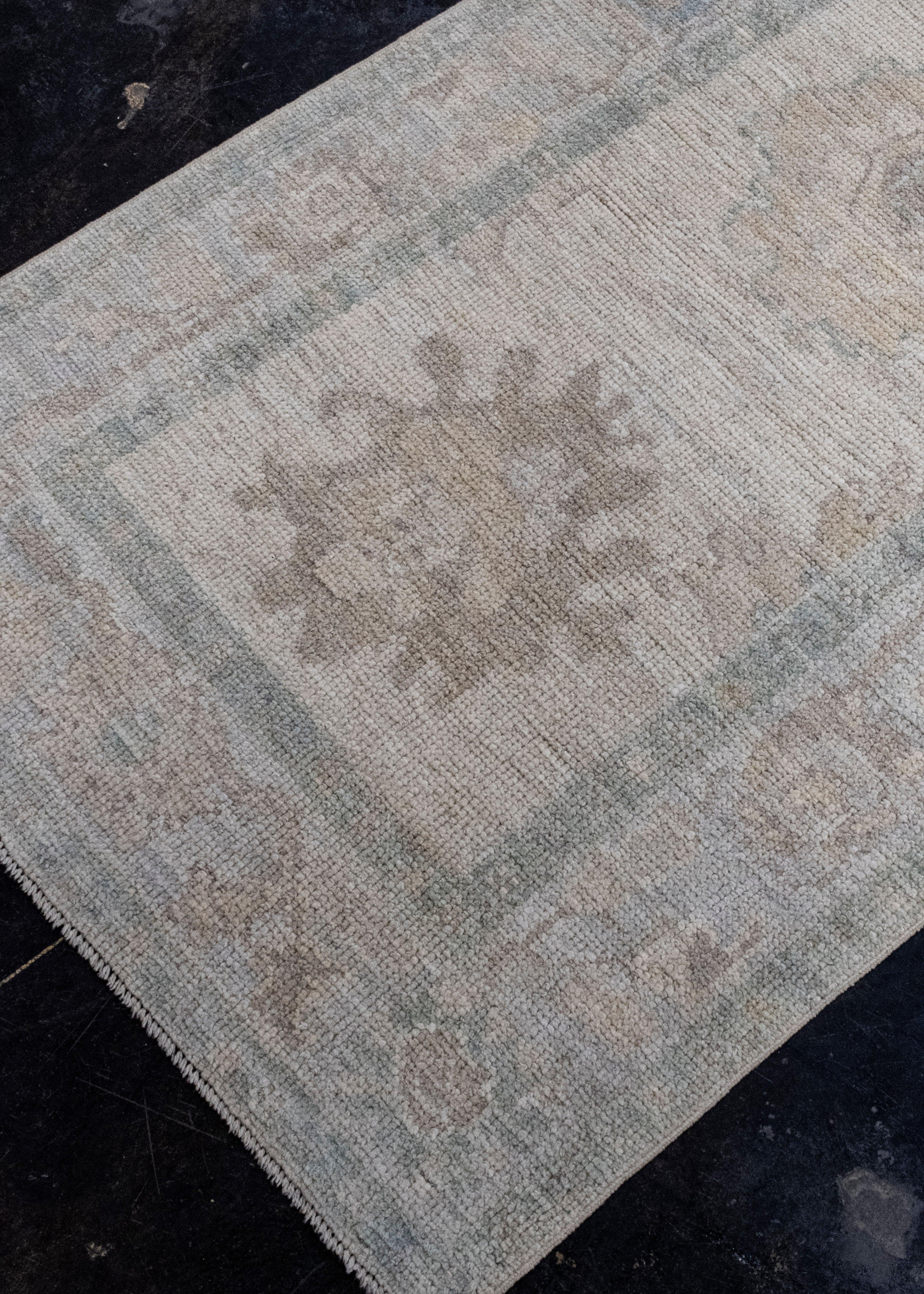 Turco Tappeto Oushak Runner turco 2'10