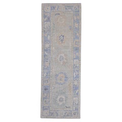 Tapis de couloir turc Oushak 2'10" x 8'3" #16221
