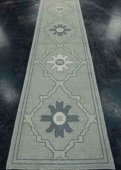 Turkish Oushak Runner Rug 2'11" x 11'2" #18100