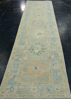 Turkish Oushak Runner Rug 2'11" x 11'5" #17438