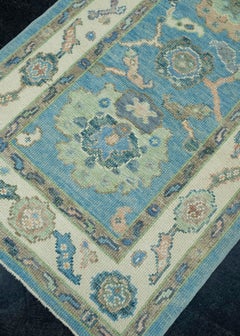 Turkish Oushak Runner Rug 2'11" x 13'2" #17192