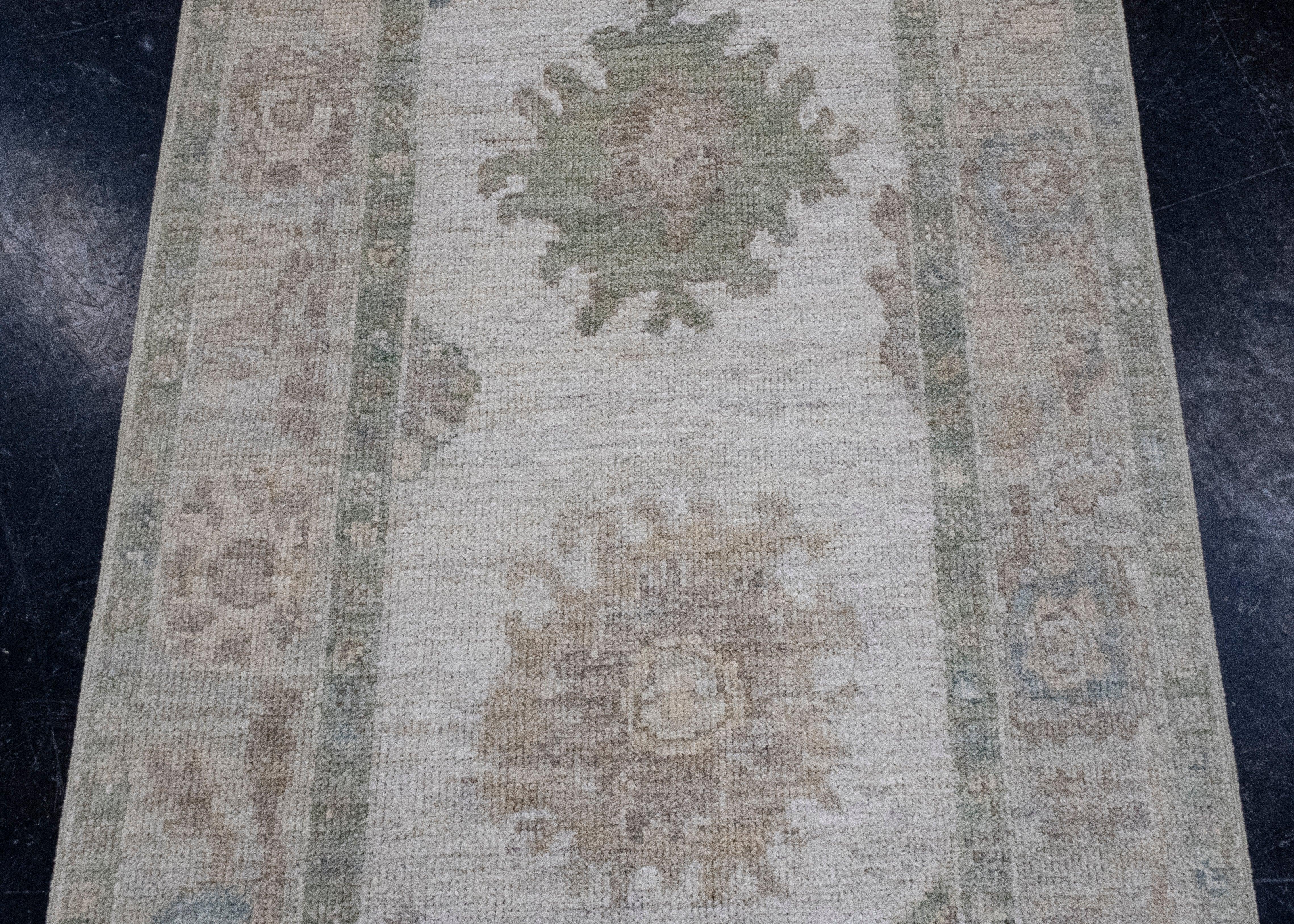 Tappeto Oushak Runner Turco 2'11
