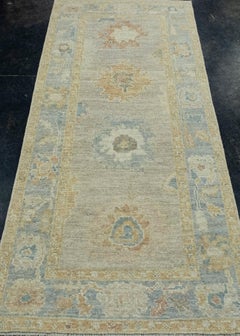 Turkish Oushak Runner Rug 2'11" x 6'7" #17541