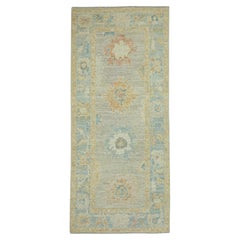 Turkish Oushak Runner Rug 2'11" x 6'7" #17541